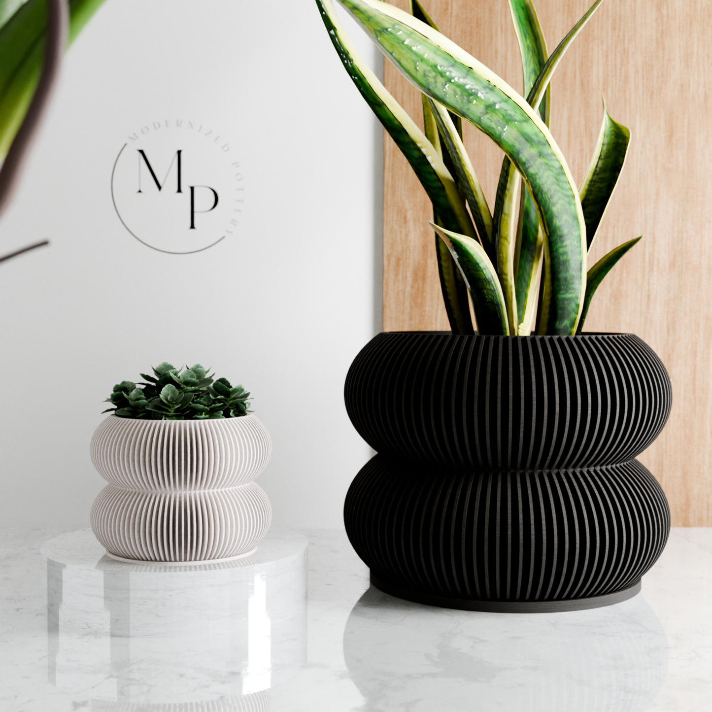 Double BUBBLES Planter