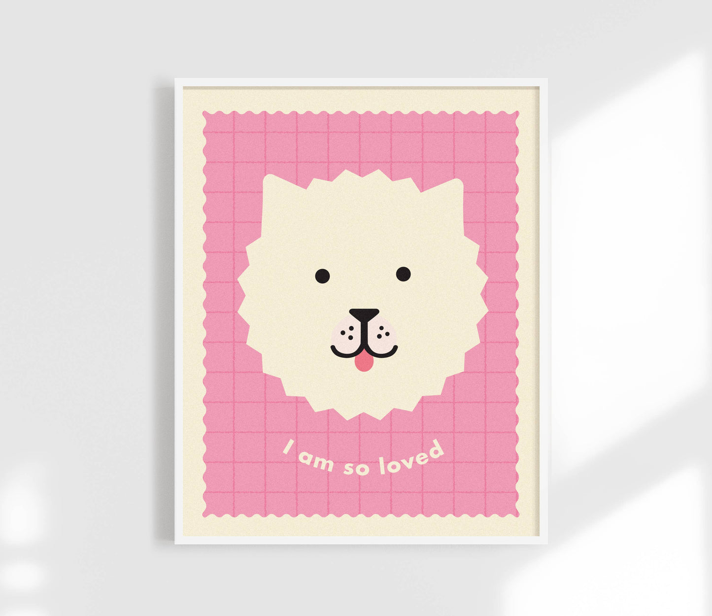 I Am So Loved | Cute Dog Affirmation Kids Print