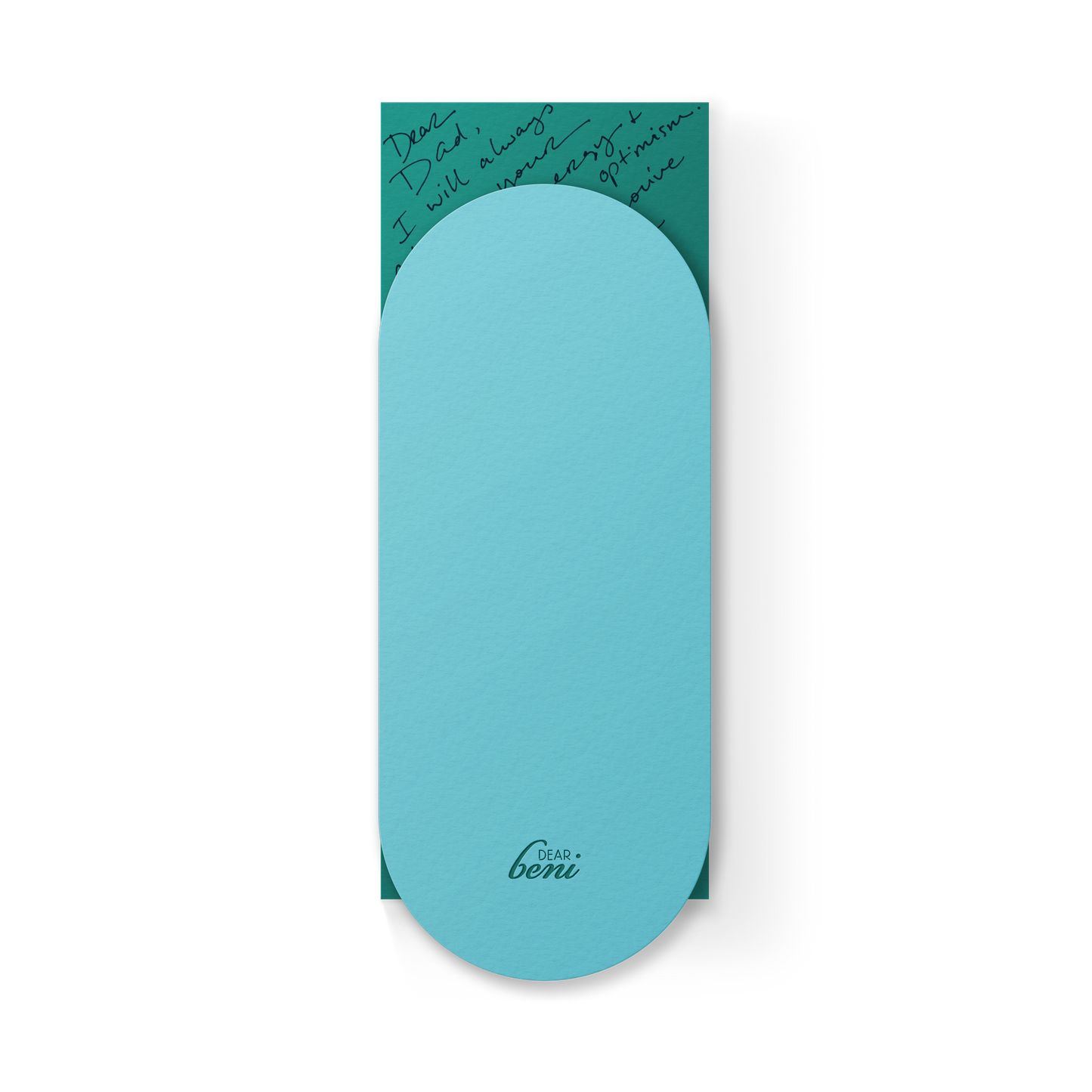 Happy Bday Slim Sleeve Card - Turquoise