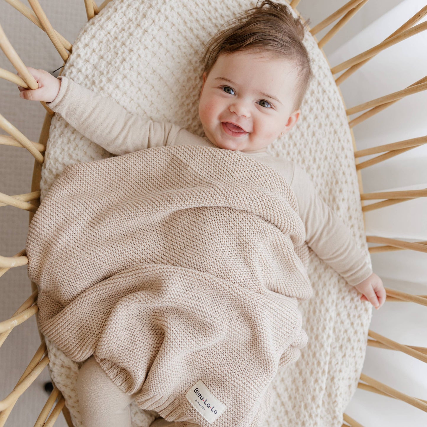 100% Organic Luxury Cotton Swaddle Receiving Baby Blanket