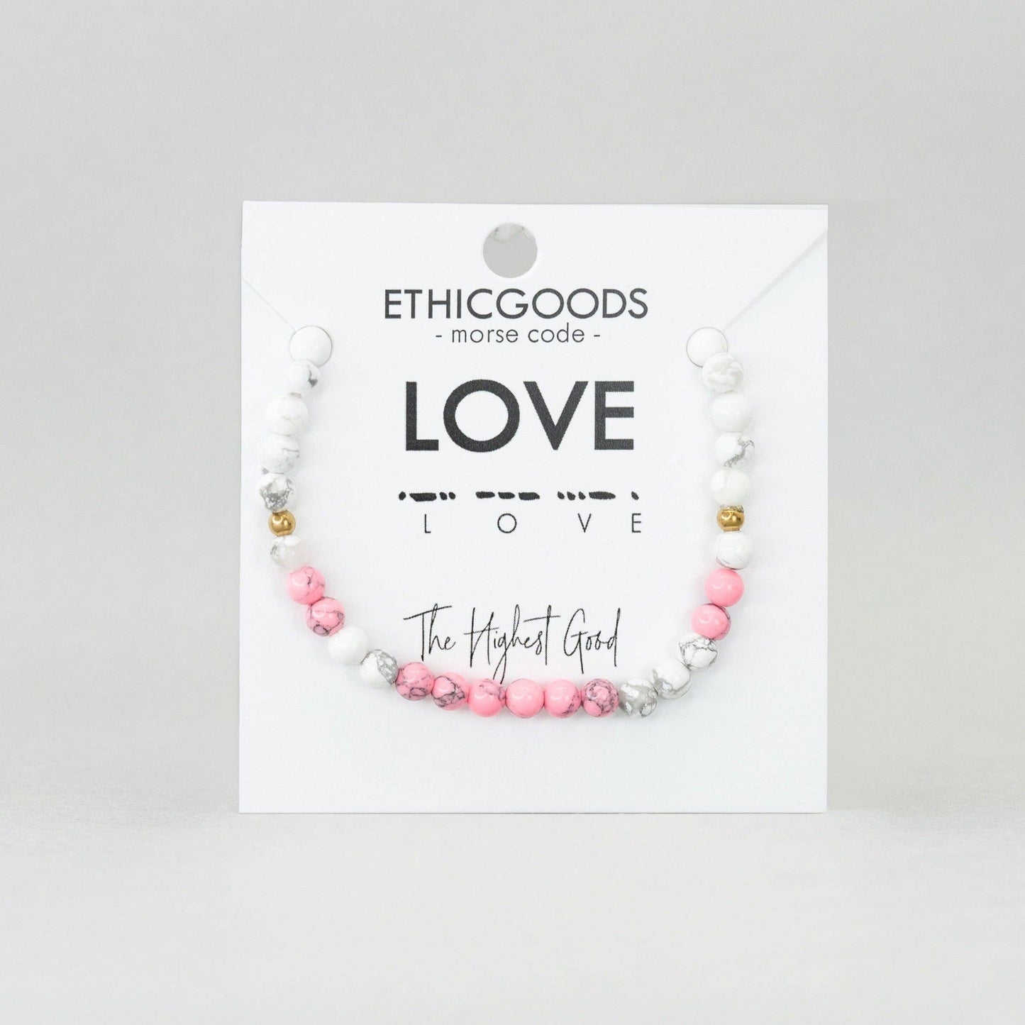 Ethic Goods | Morse Code Bracelet | Love