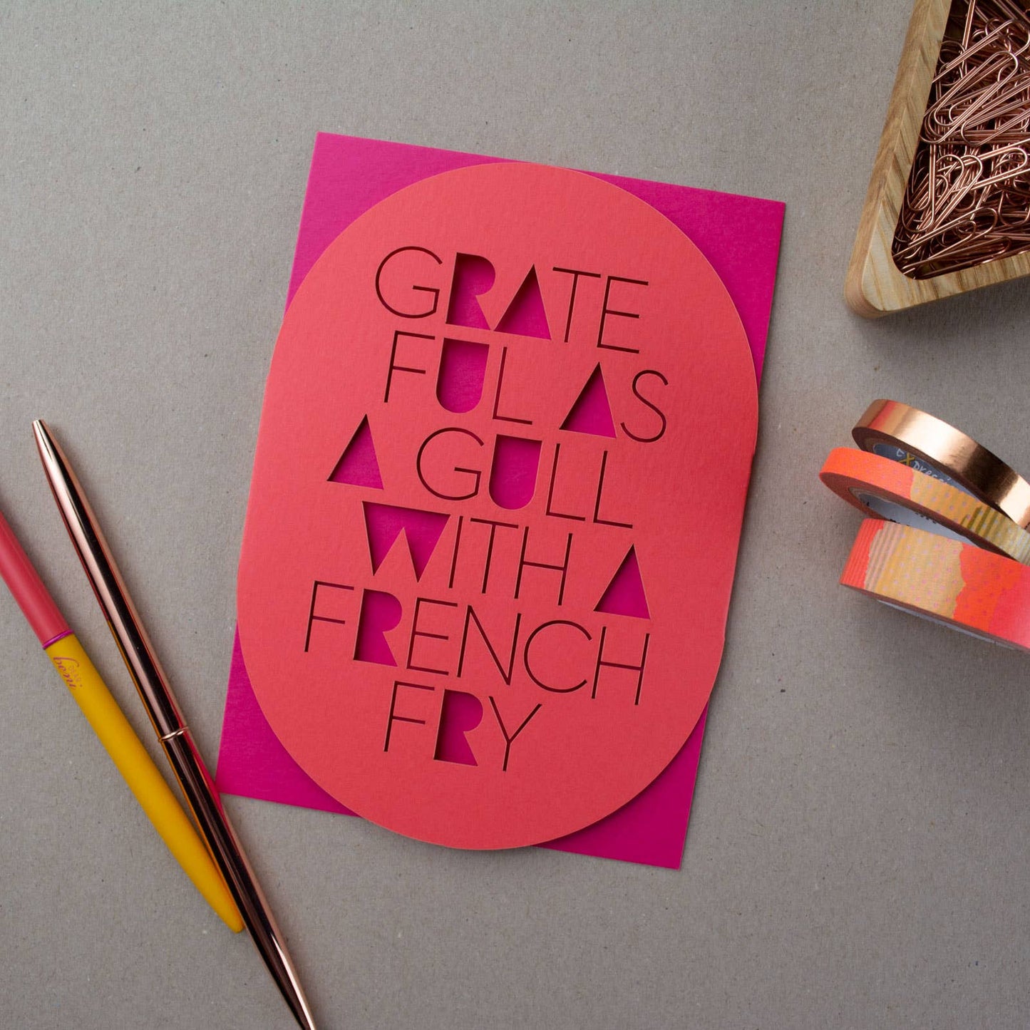 Grateful Gull A6 Sleeve Card