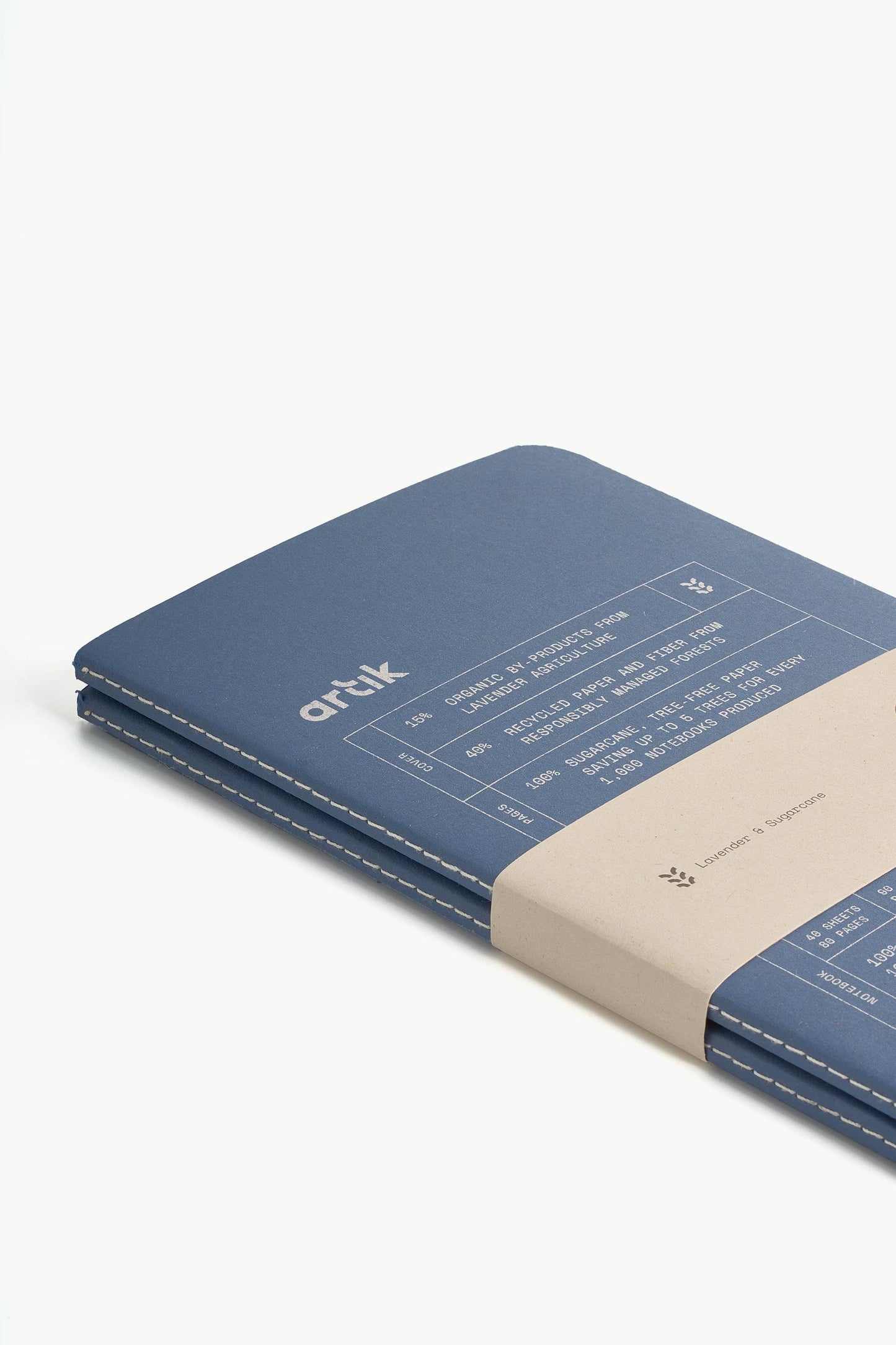 Artik Pack Of 2 Singer Sewn Notebooks | Ruled | Lavender