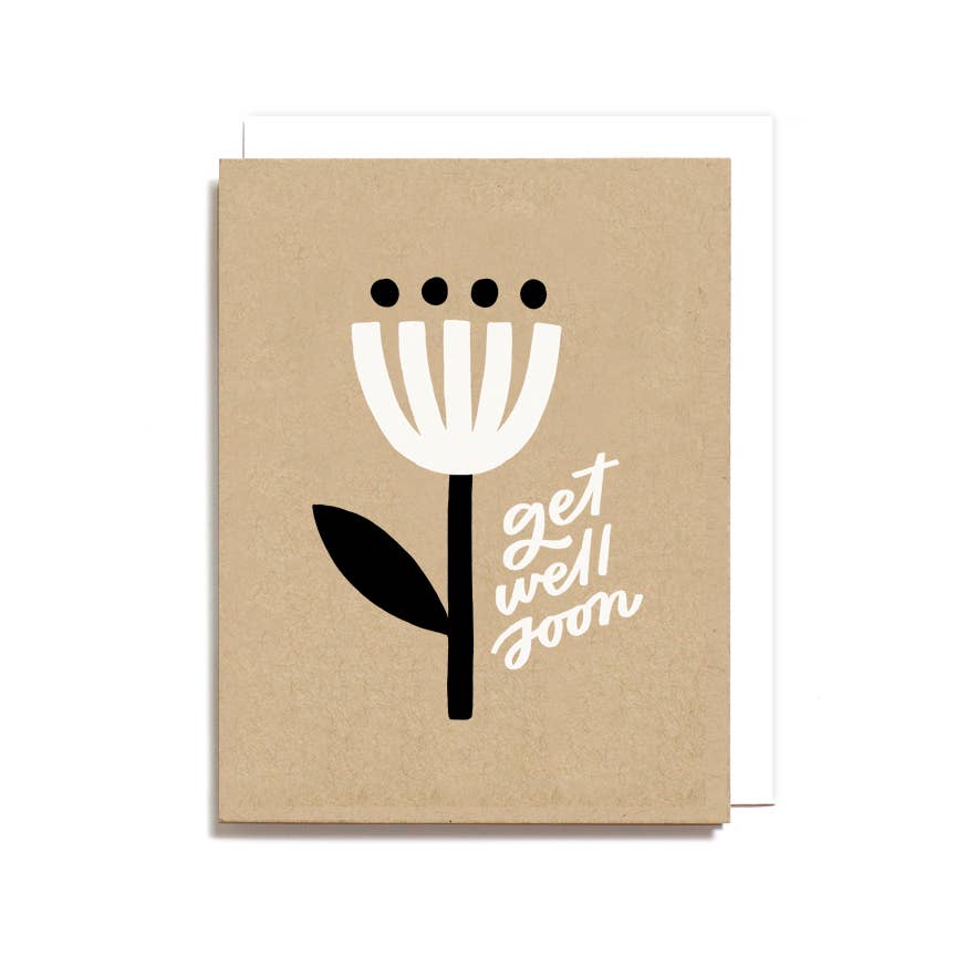 Worthwhile Paper | Get Well Soon Flower Card