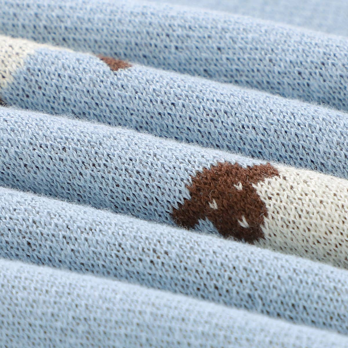 100% Luxury Cotton Receiving Swaddle Baby Blanket - Sheep