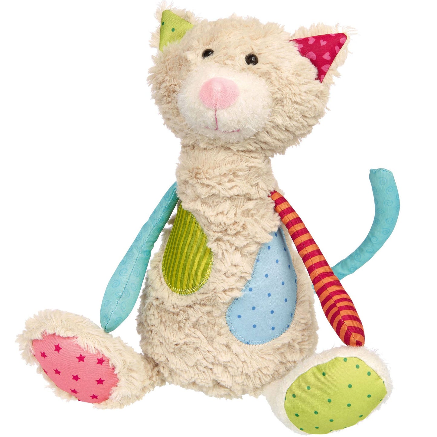Patchwork Cat Plush Toy