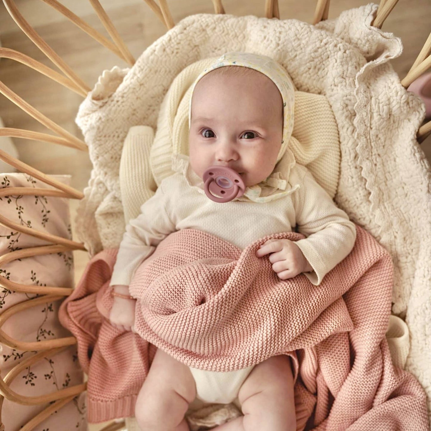 100% Organic Luxury Cotton Swaddle Receiving Baby Blanket