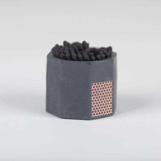 Hand-poured Concrete Match Holder