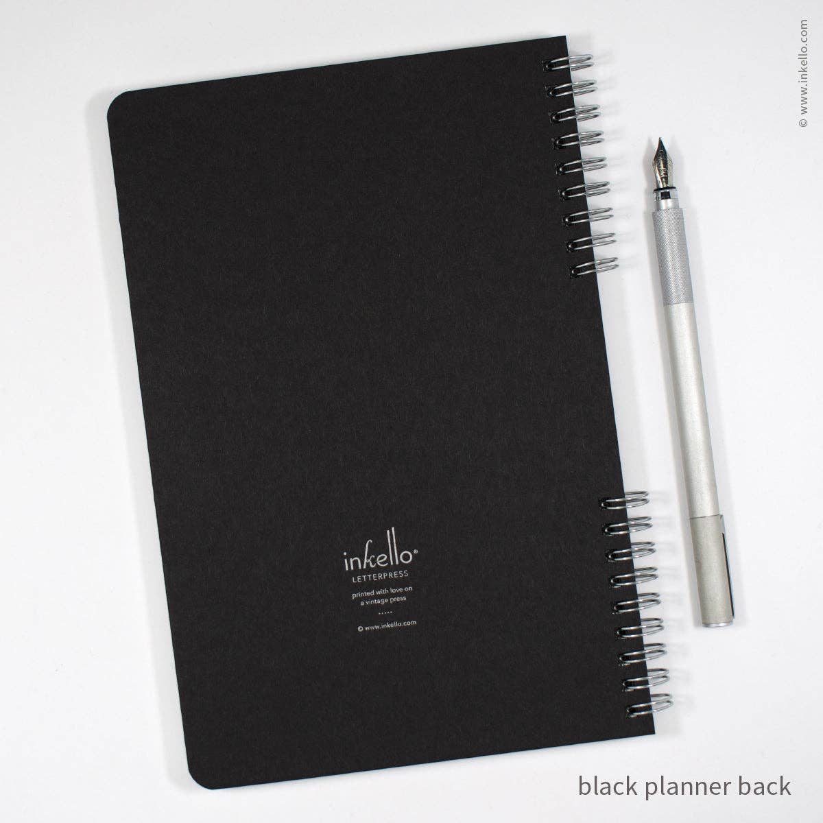 Big Burst Spiral Notebook with Black Cover + Silver Ink