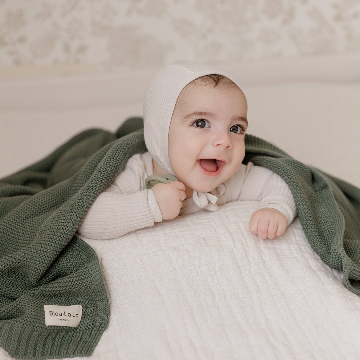 100% Organic Luxury Cotton Swaddle Receiving Baby Blanket