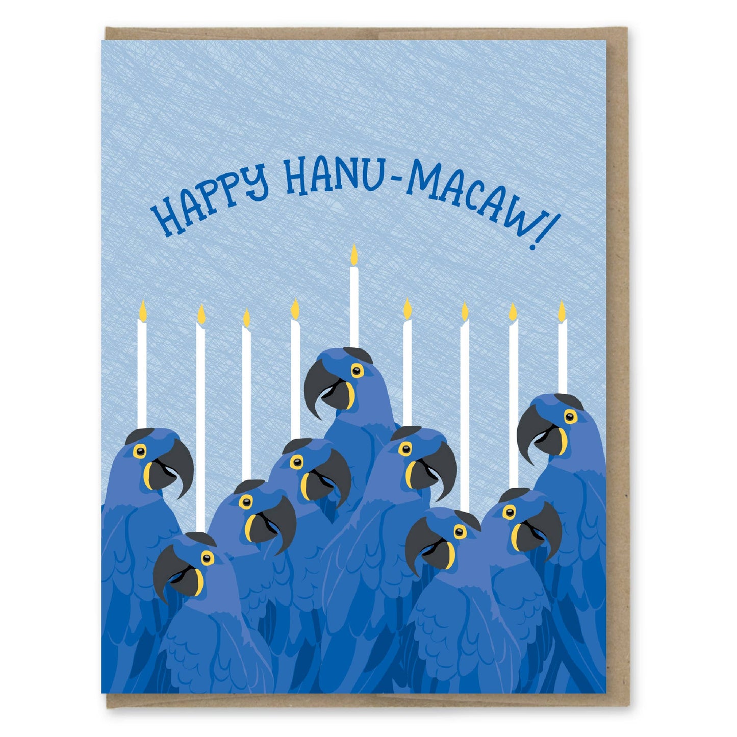 Macaws Hanukkah Card