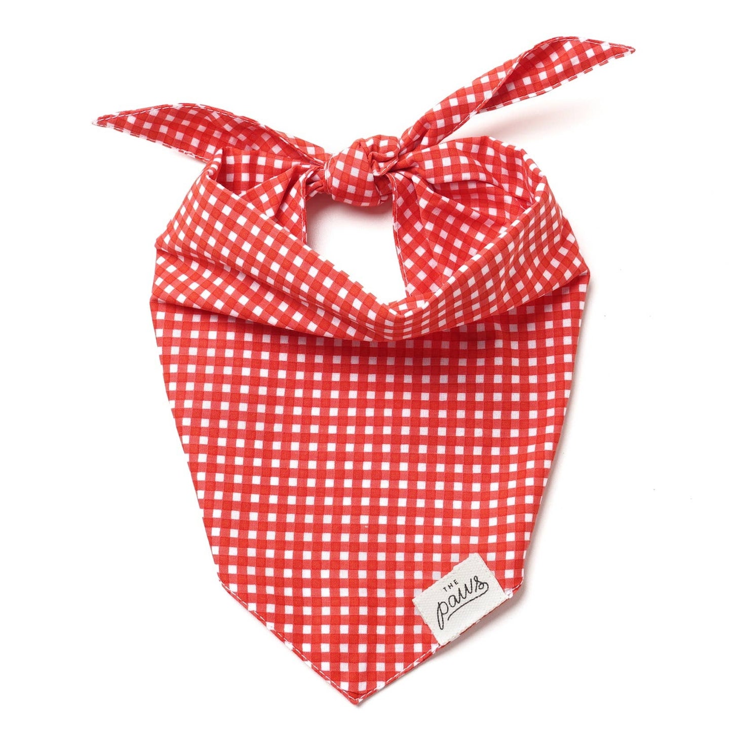 Red Gingham Dog Bandana