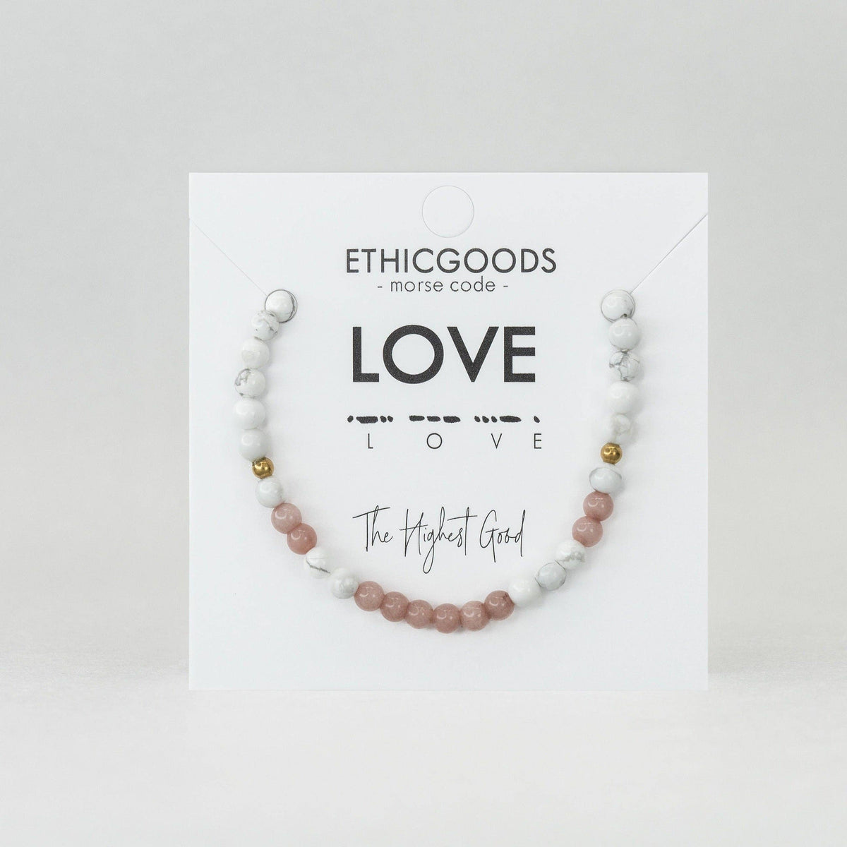 Ethic Goods | Morse Code Bracelet | Love