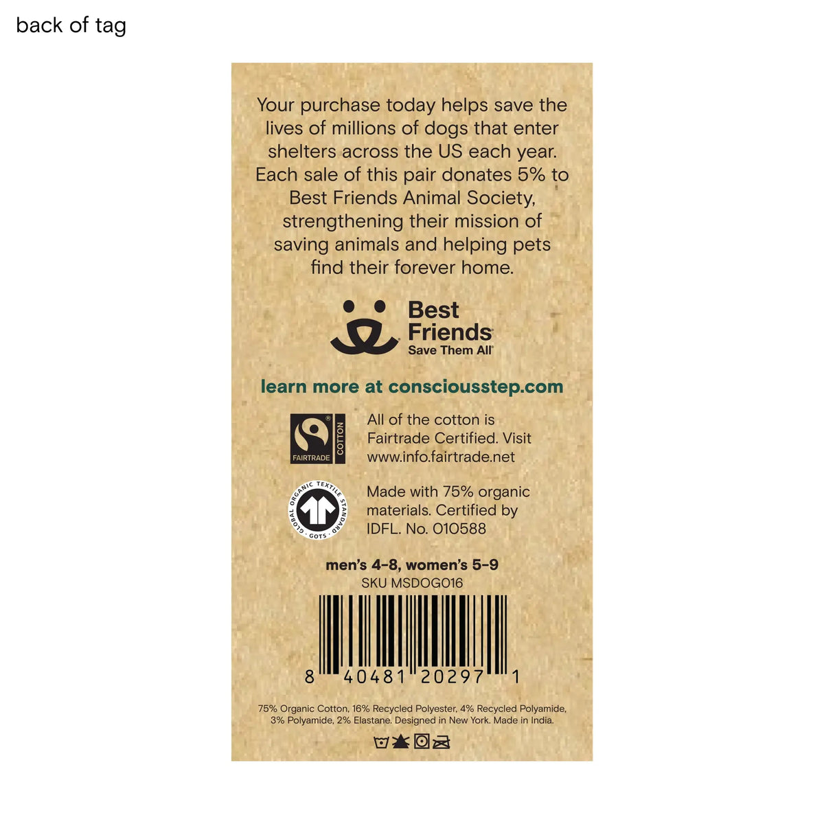 Conscious Step | Socks that Save Dogs