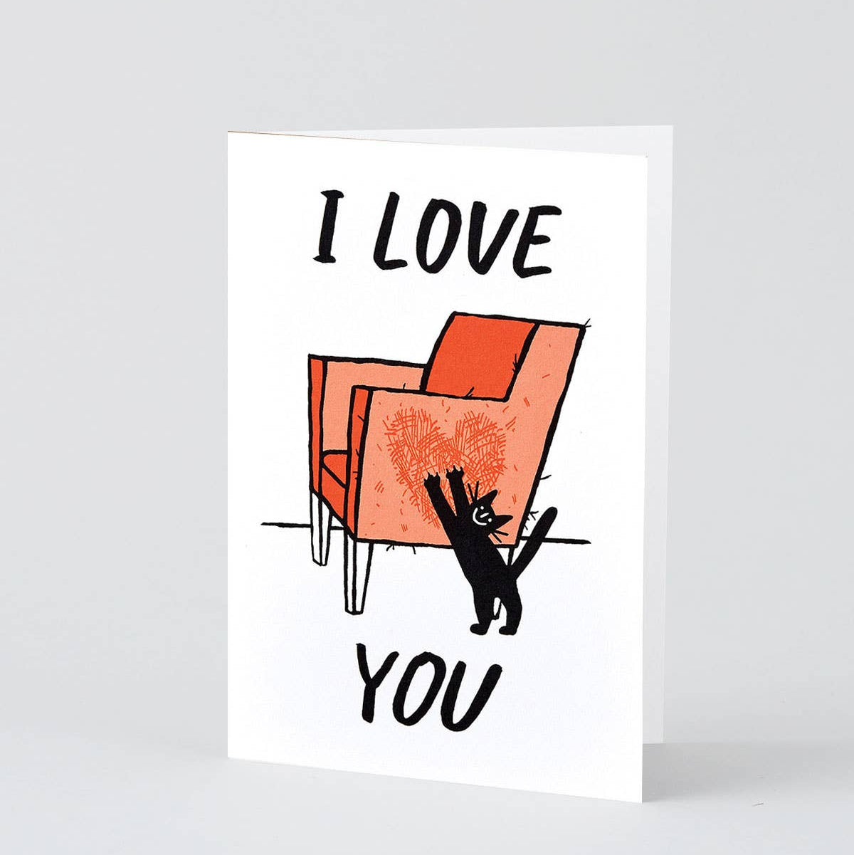 Cat Love Greetings Card