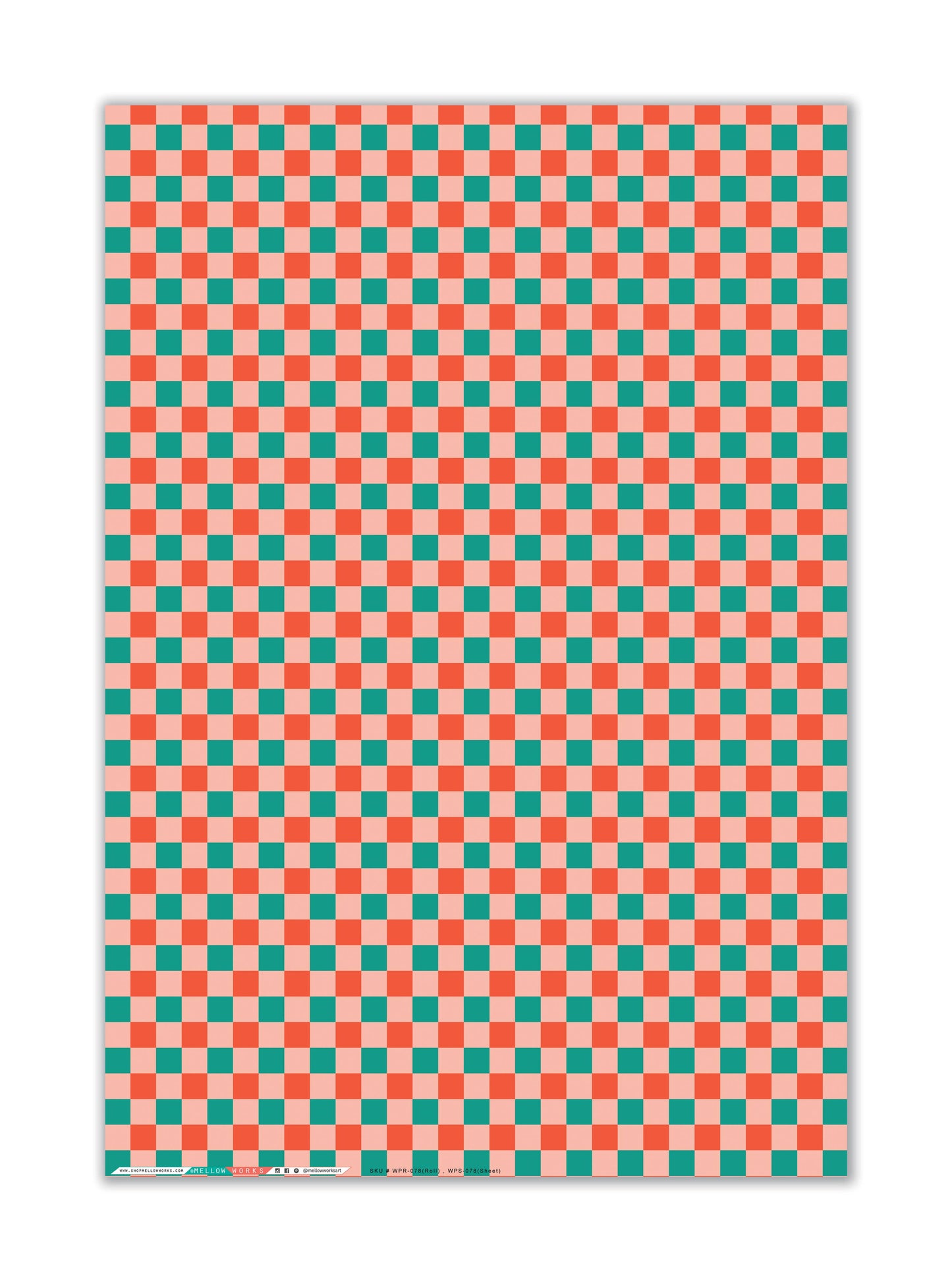 Mellowworks | CHRISTMAS CHECKERBOARD Gift Wrap (ROLL)
