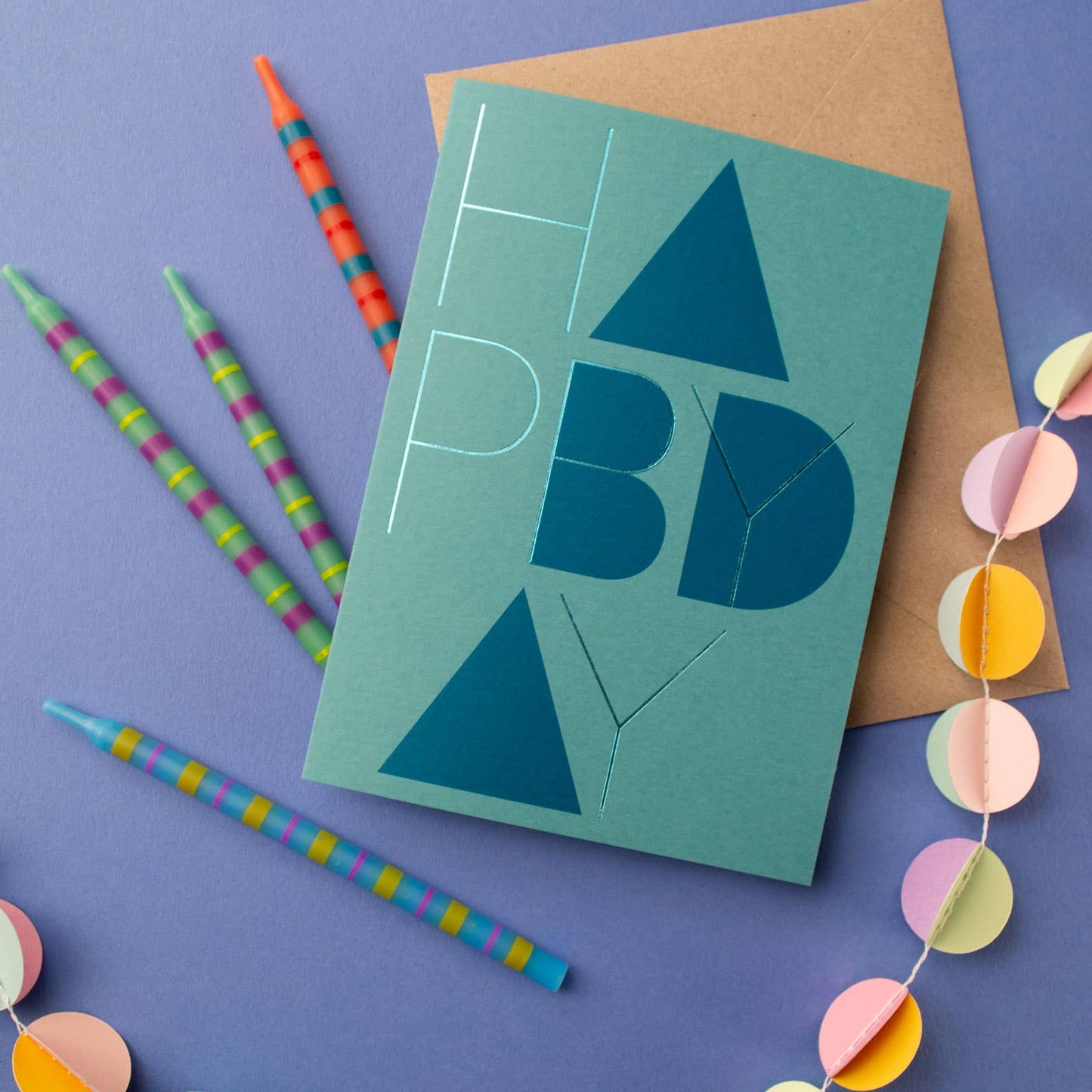 Happy Bday A6 Folded Card