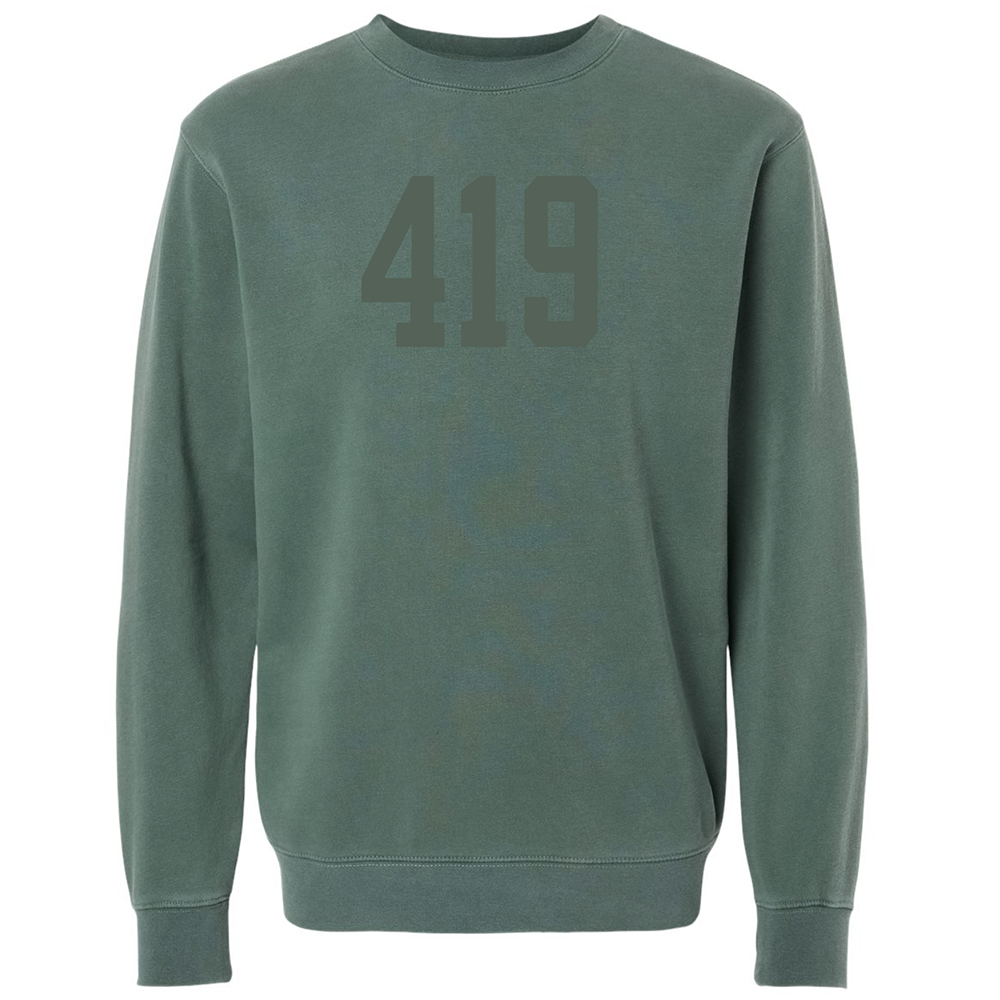 603 Puff Print Tone on Tone Crew Sweatshirt
