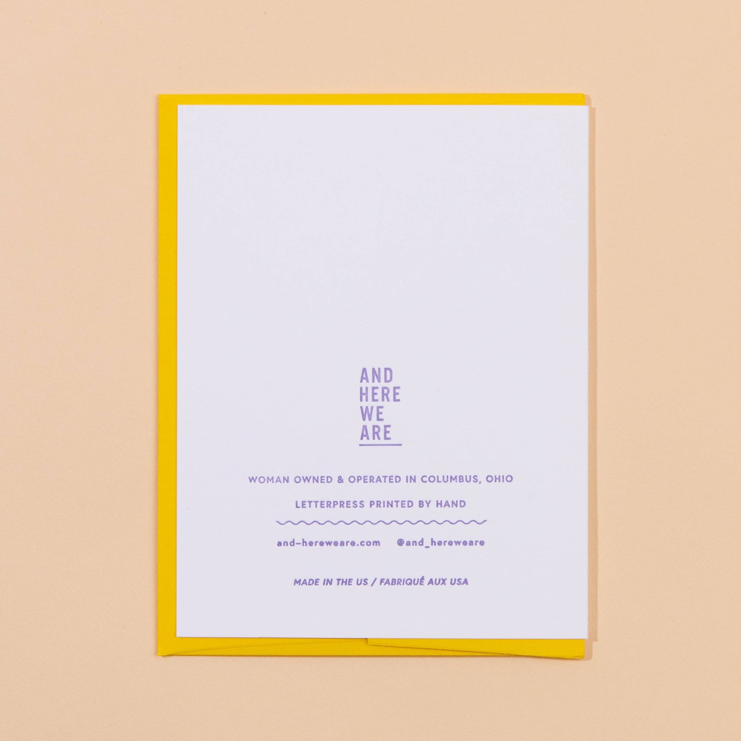 And Here We Are | Anniversary Greeting Card