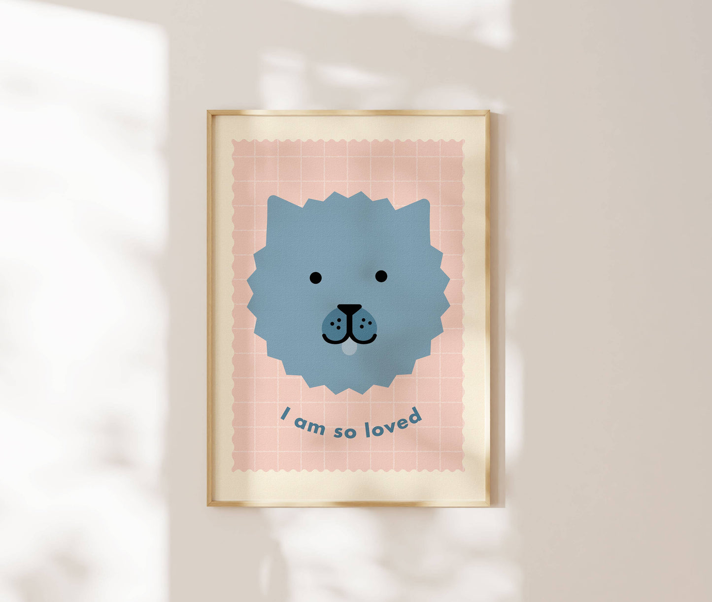 I Am So Loved | Cute Dog Affirmation Kids Print