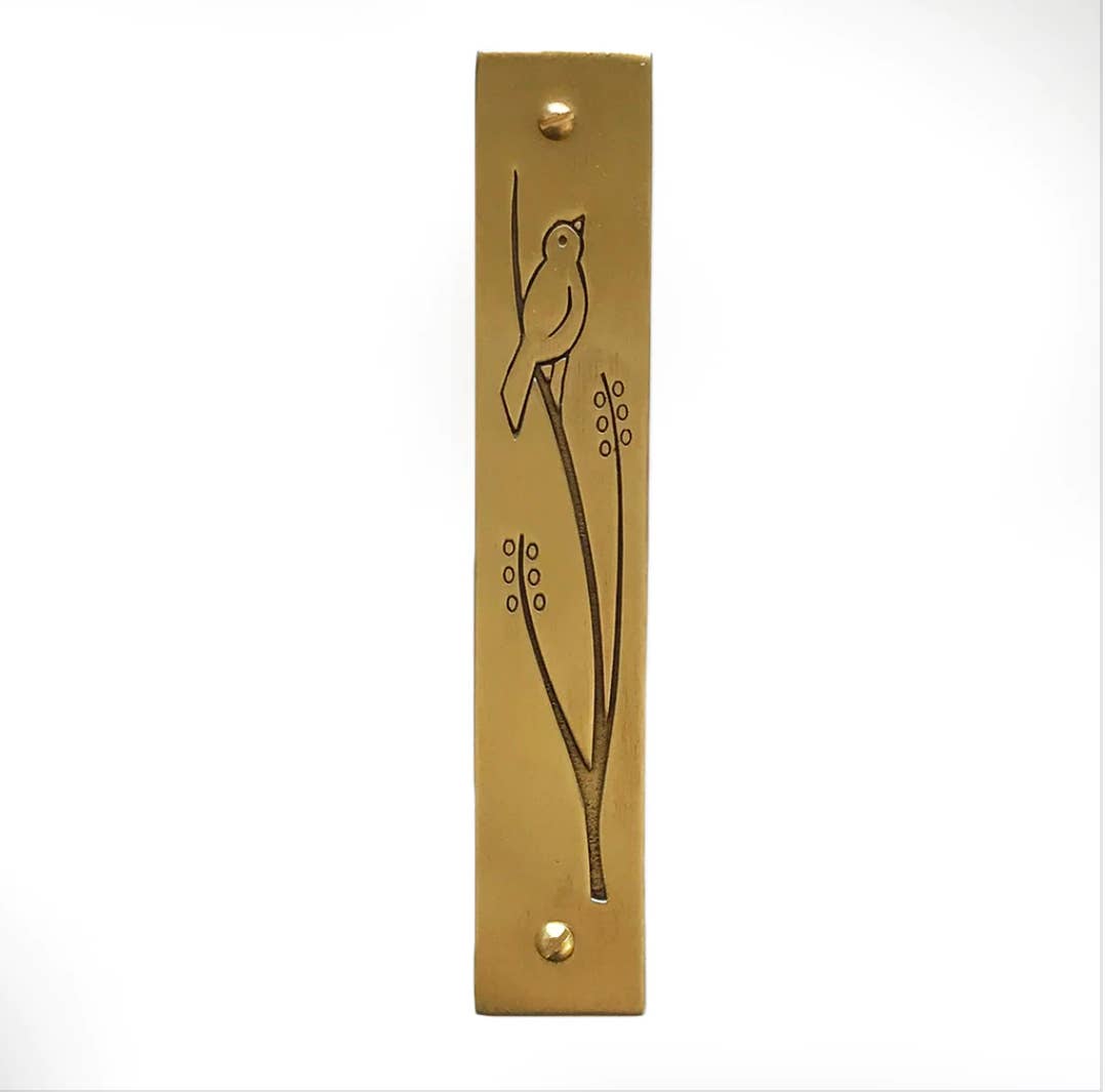 Emily Rosenfeld | Brass Wren Mezuzah