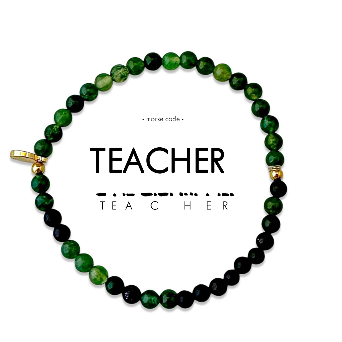 ETHICGOODS | Morse Code Bracelet | TEACHER