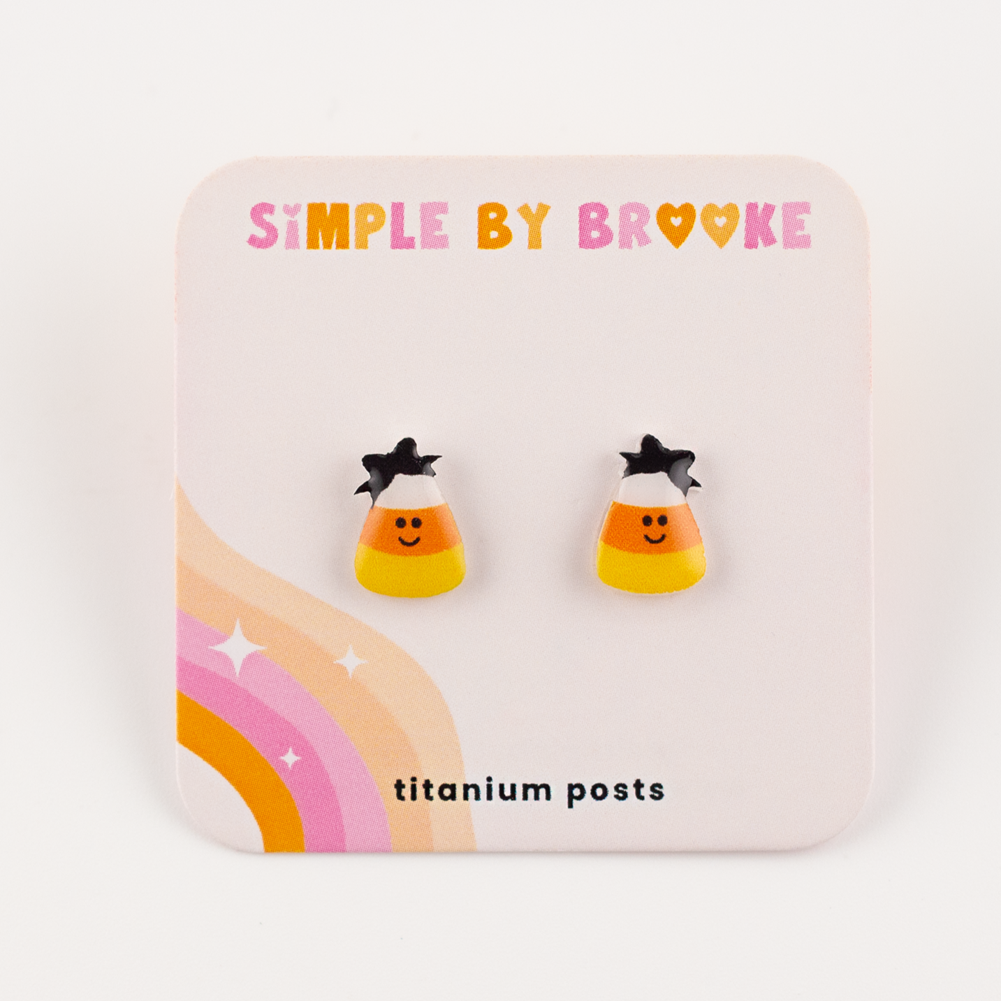 Kawaii Candy Corn Girl Earrings