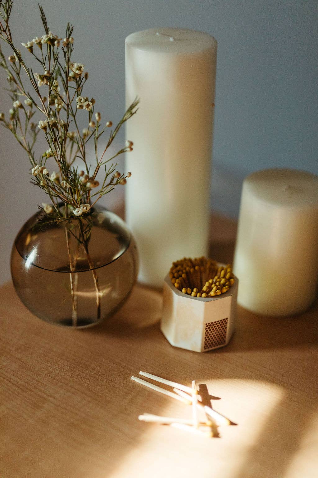 Tenn Prairie | Hand-poured Concrete Match Holder