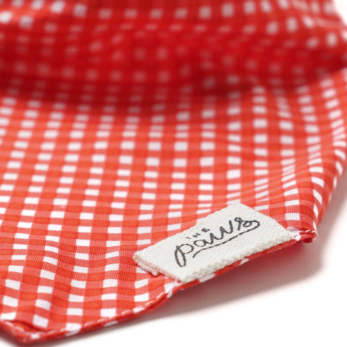 Red Gingham Dog Bandana