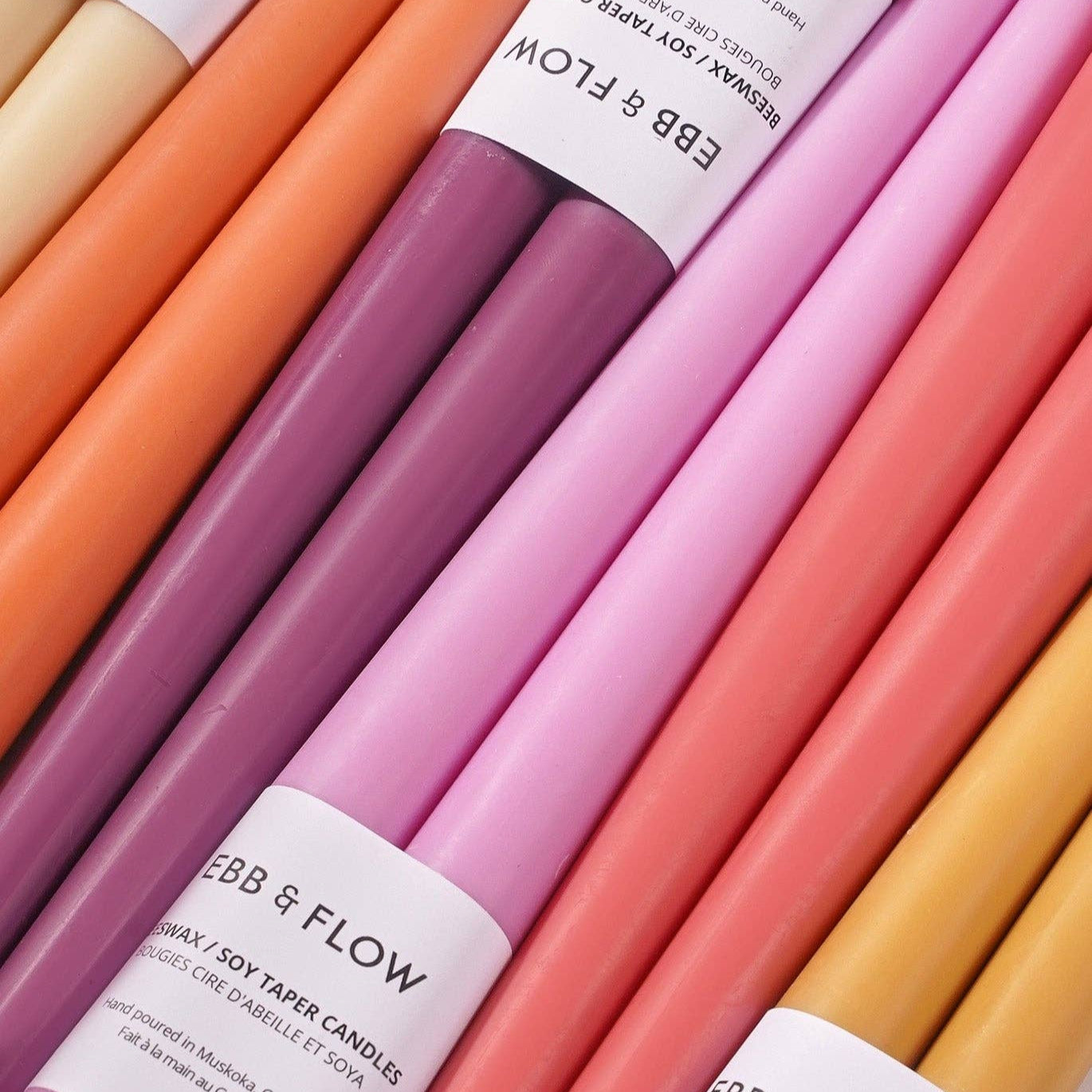 Beeswax / Soy Taper Candle Box Set - Warm