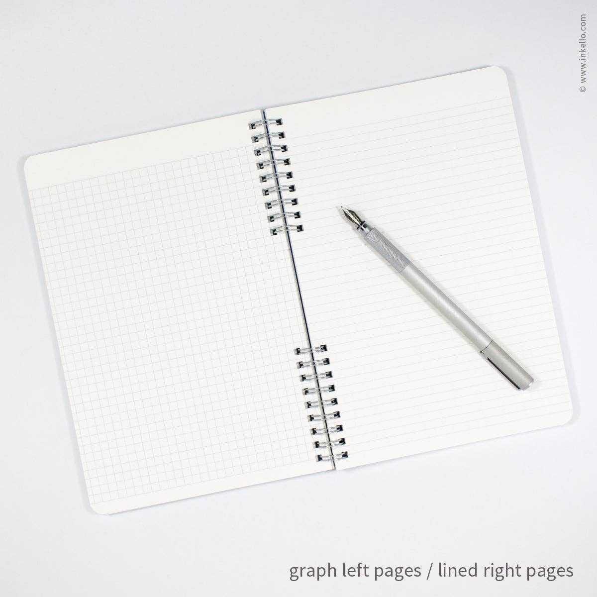 Big Burst Spiral Notebook with Coral Cover and Silver Ink