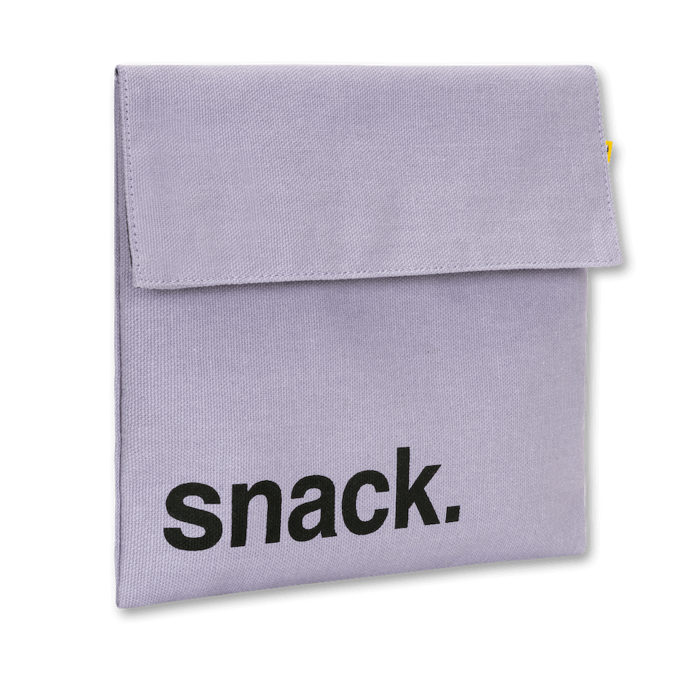 Flip Snack Bag 'Snack' Lavender