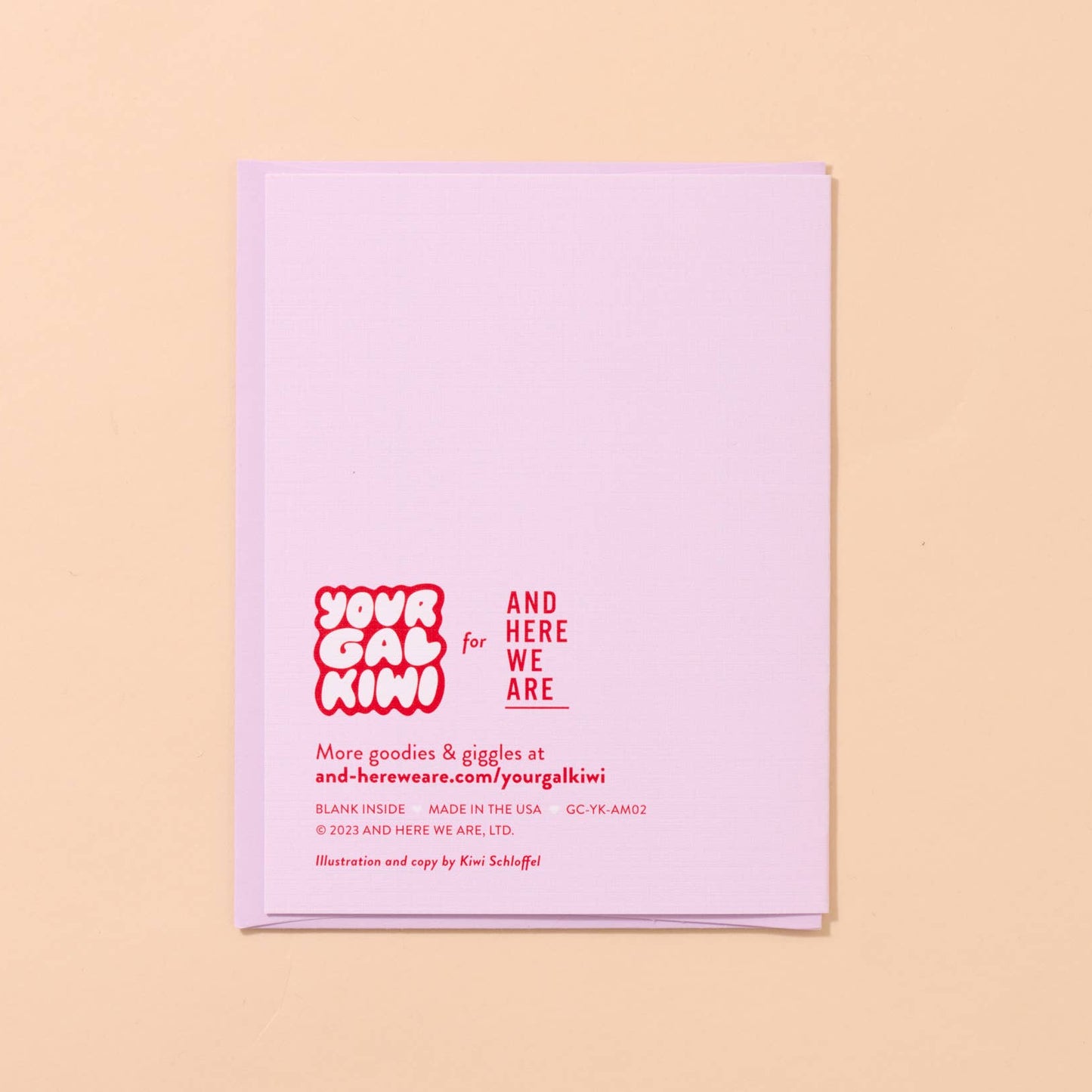 And Here We Are | Funny Wedding Card