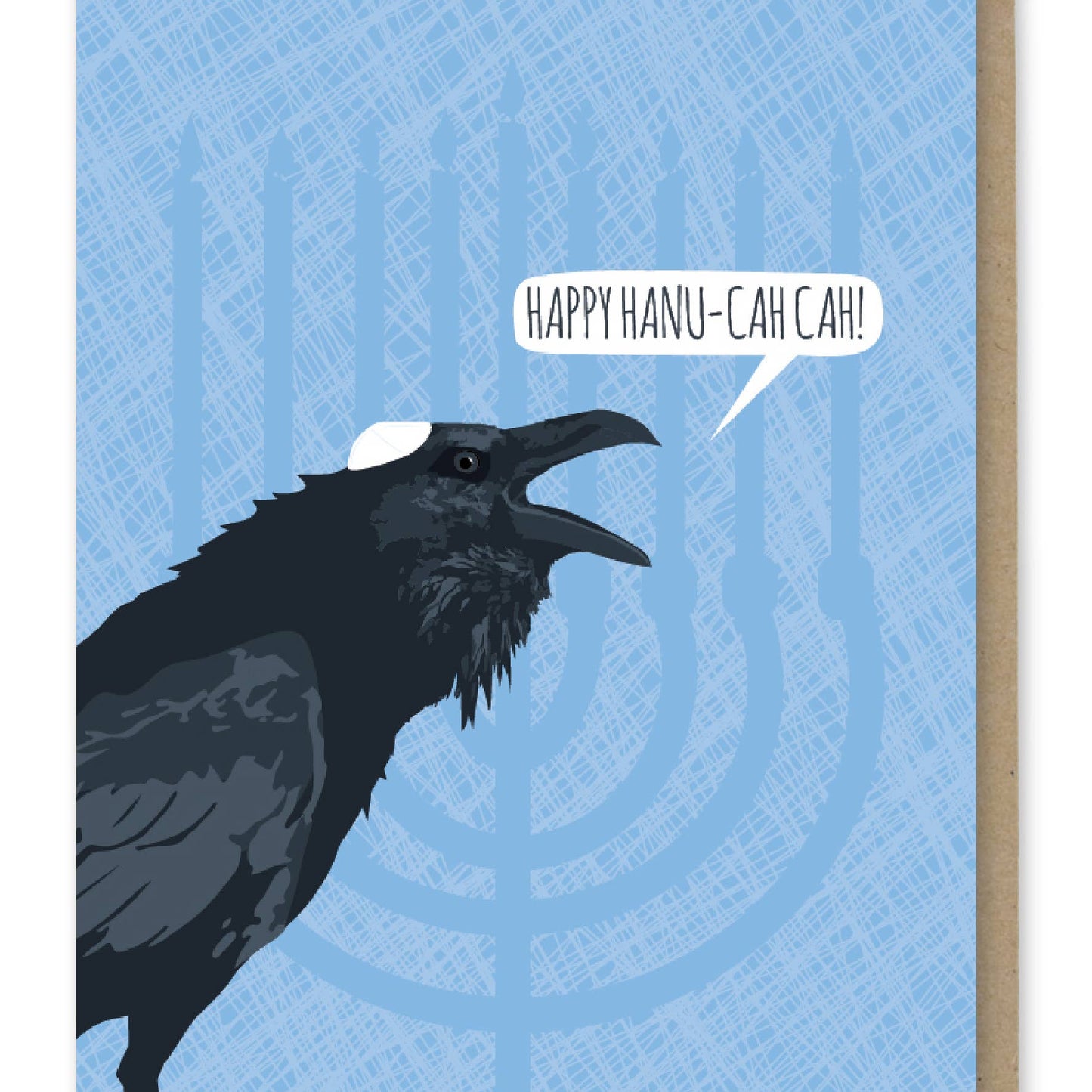 Raven Hanukkah Card