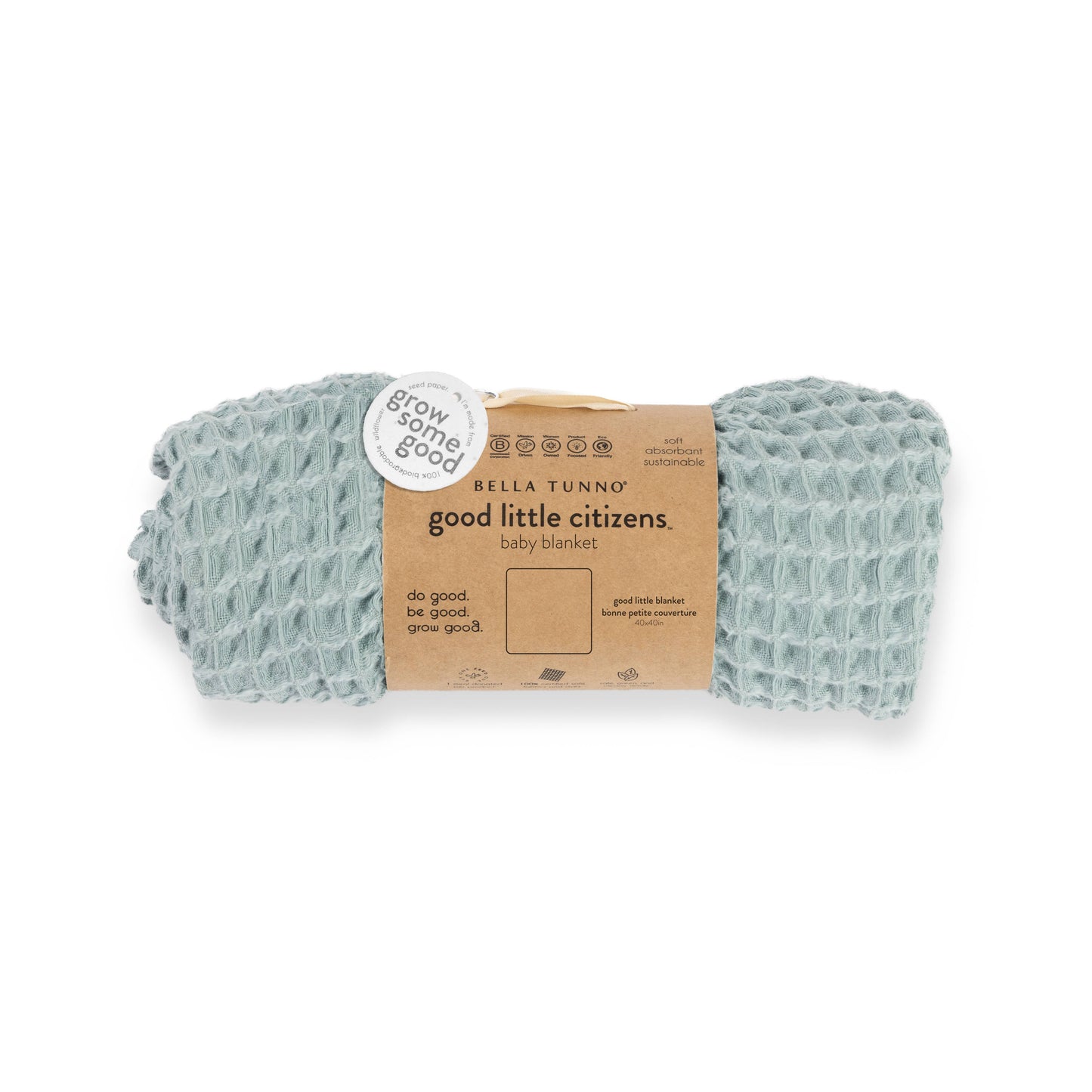 Waffle Baby Blanket Sea Foam