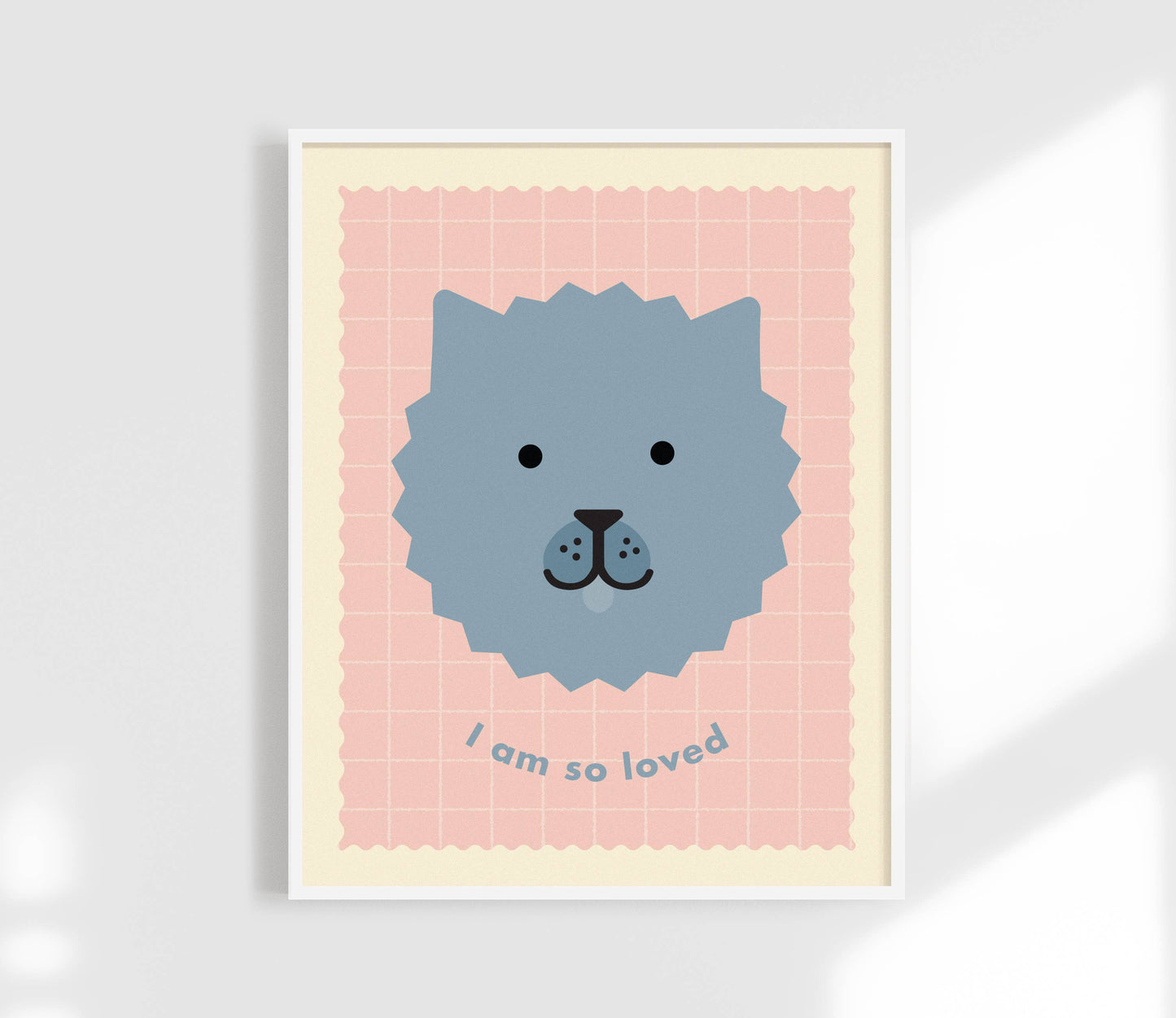 I Am So Loved | Cute Dog Affirmation Kids Print