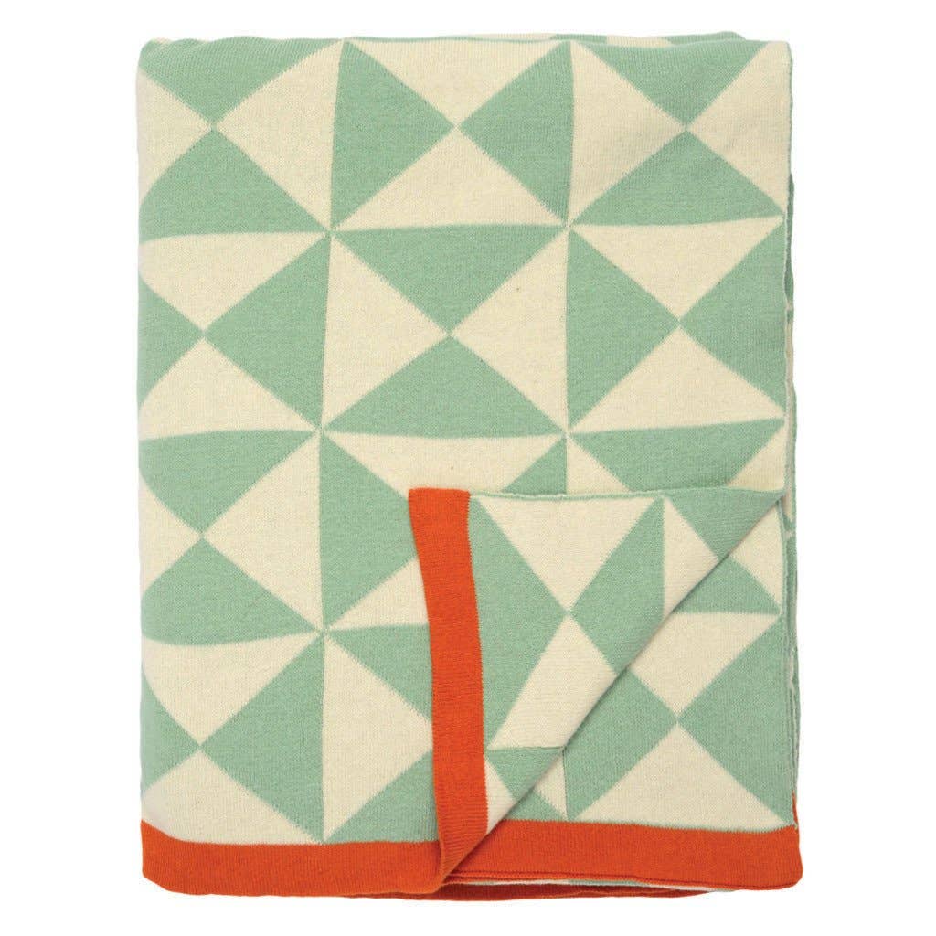 Cotton Knit Throw Blanket