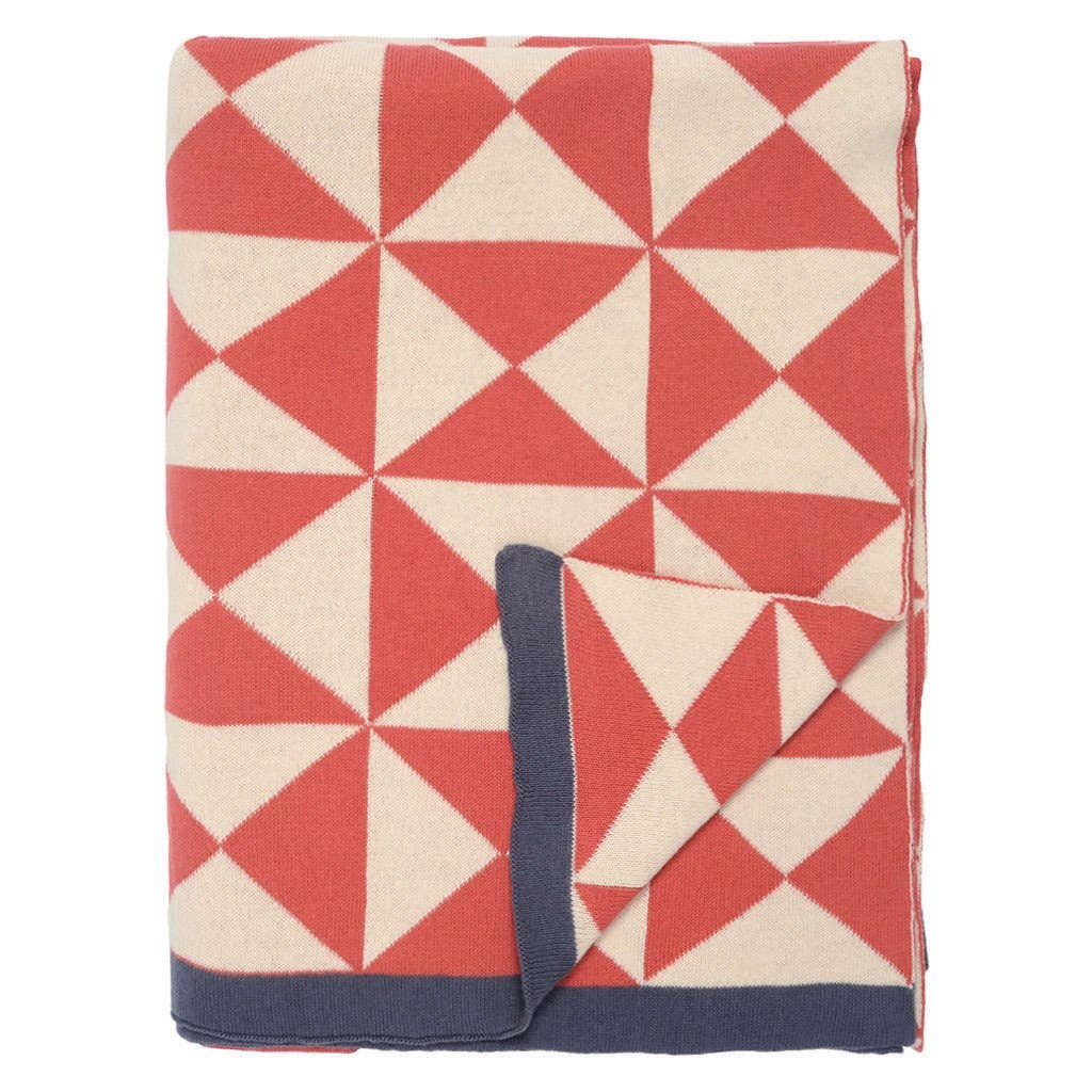 Cotton Knit Throw Blanket