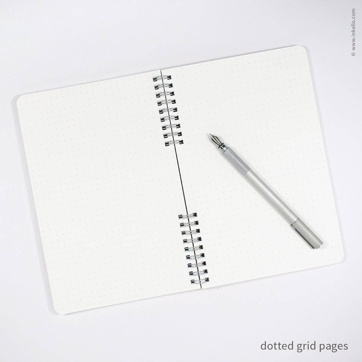 Big Burst Spiral Notebook with Black Cover + Silver Ink