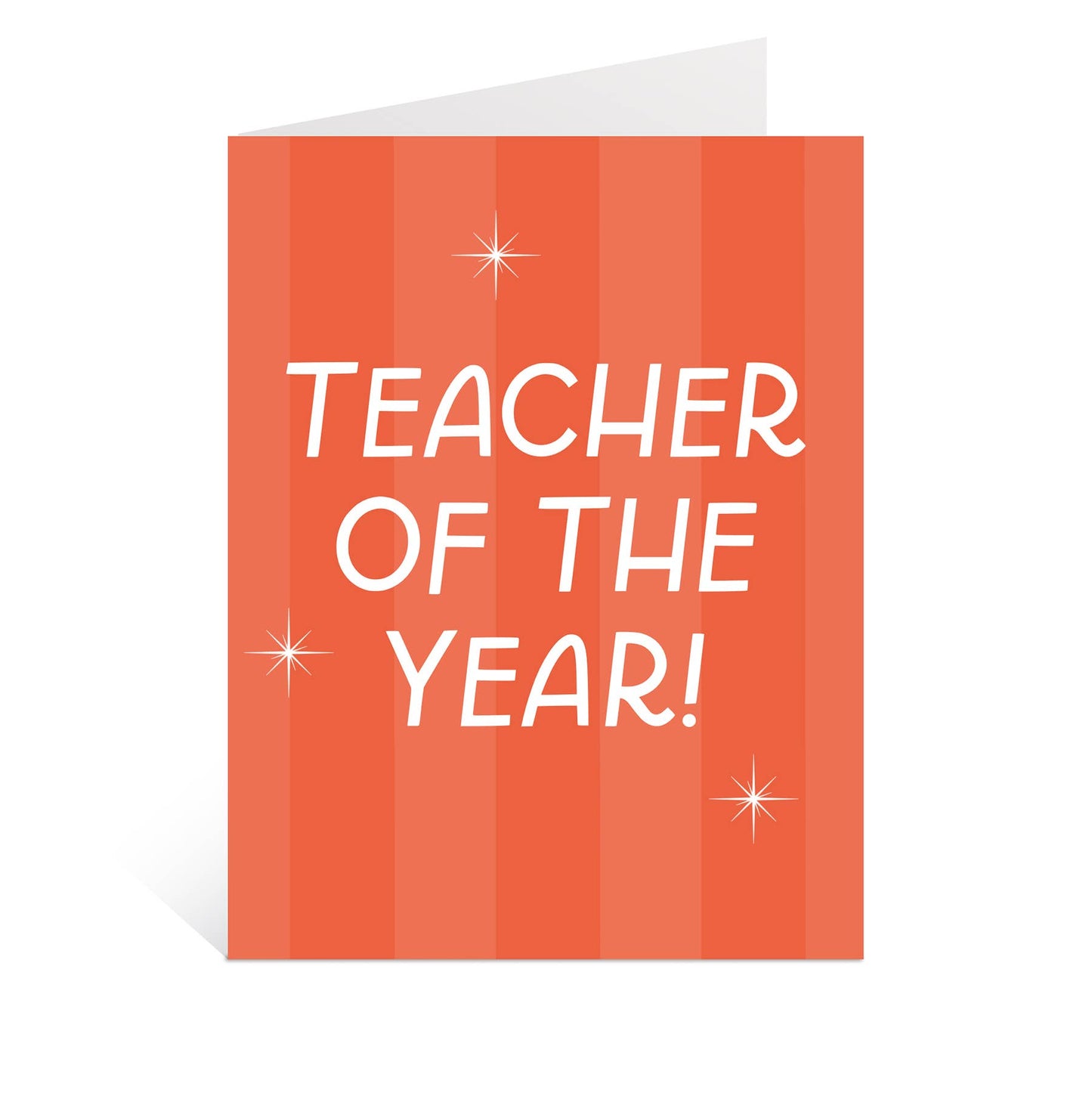 Teacher Of The Year Greeting Card, Teacher Appreciation Gift