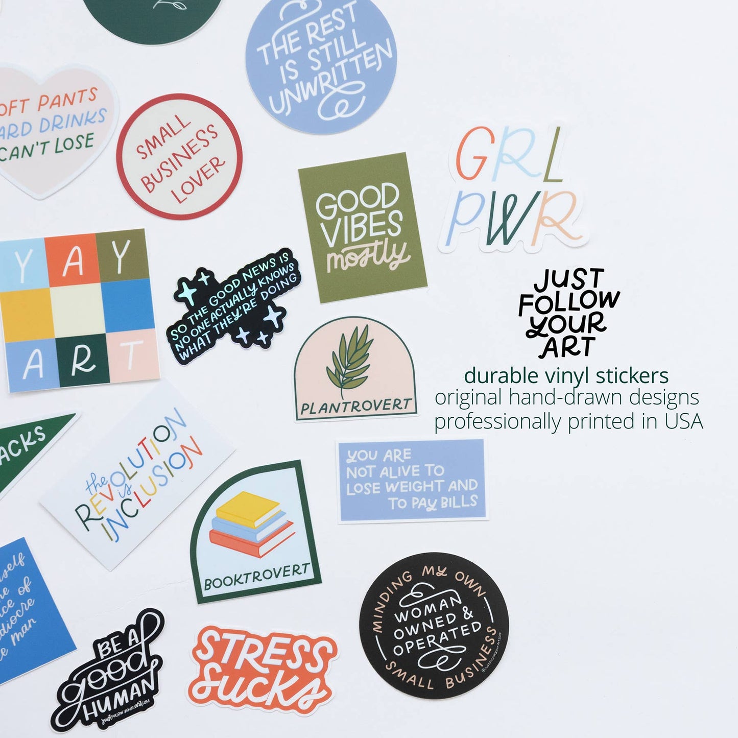 Just Follow Your Art | Keep It 100 Sticker | Showgirl Cat Sticker