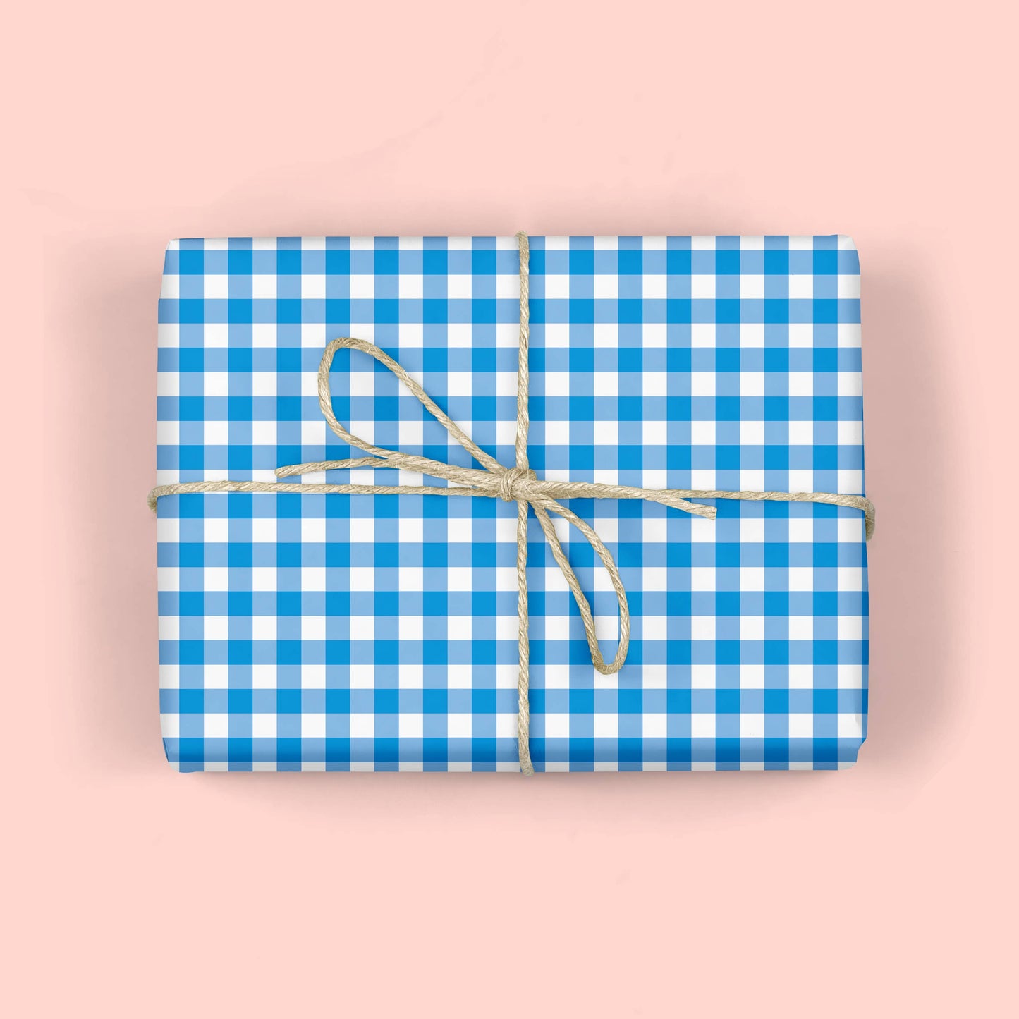 Mellowworks | BLUE GINGHAM CHECK Gift Wrap (ROLL)