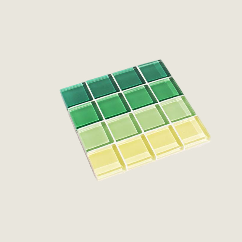 GLASS TILE COASTER - Ombre - Forest