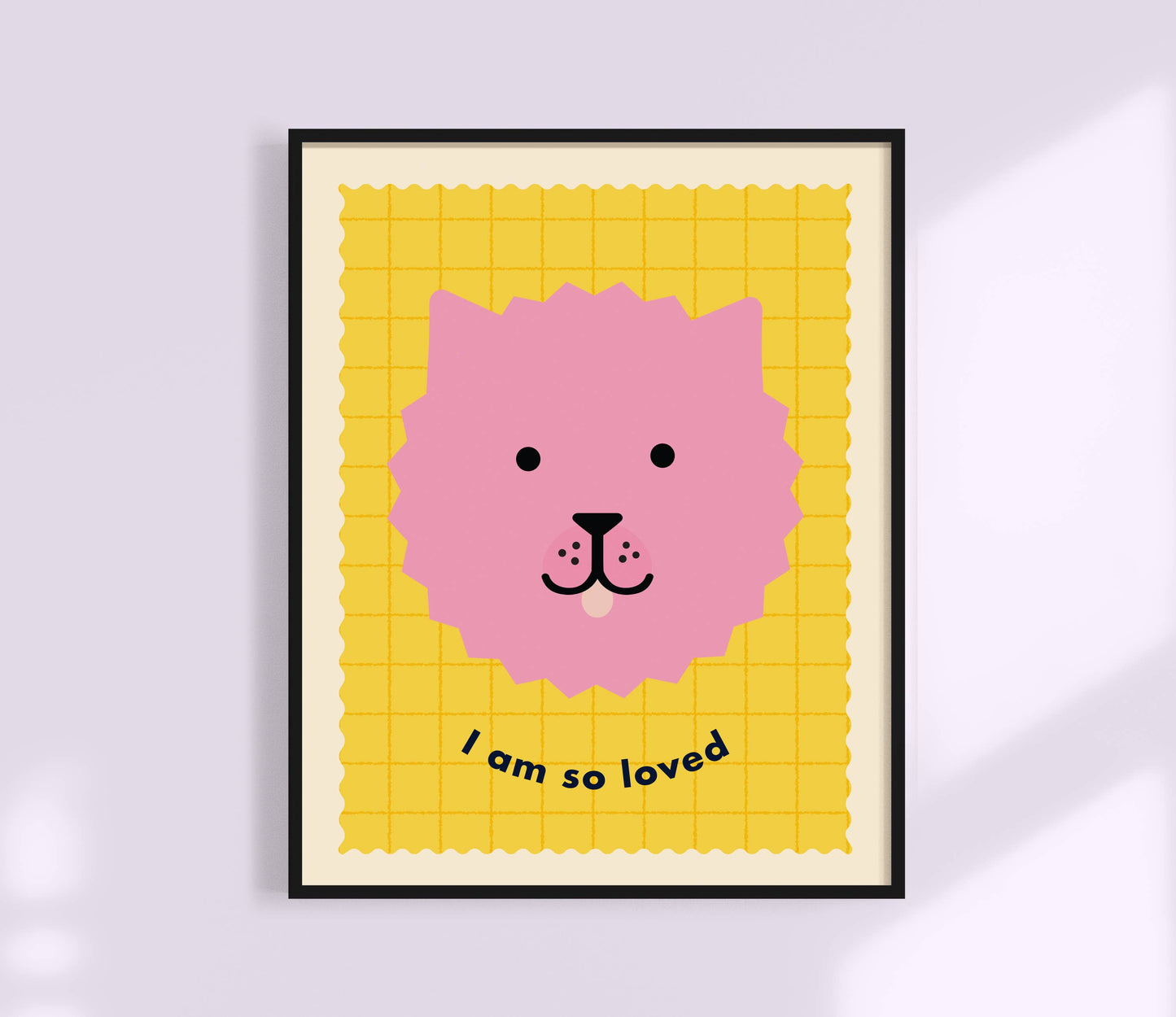 I Am So Loved | Cute Dog Affirmation Kids Print