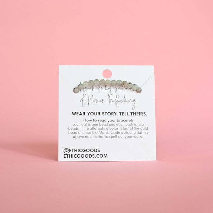 Ethic Goods | Morse Code Bracelet | Sister