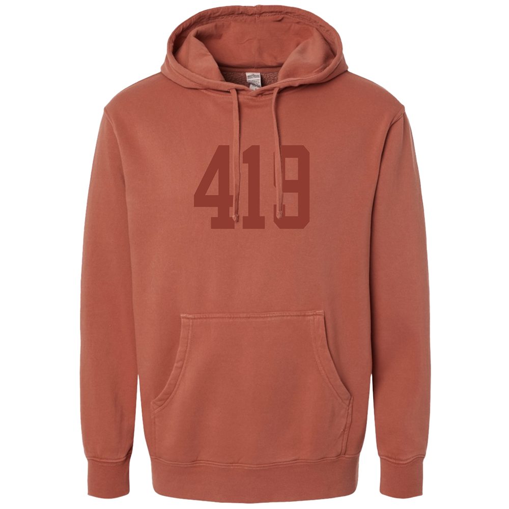 603 Puff Print Tone on Tone Hoodie