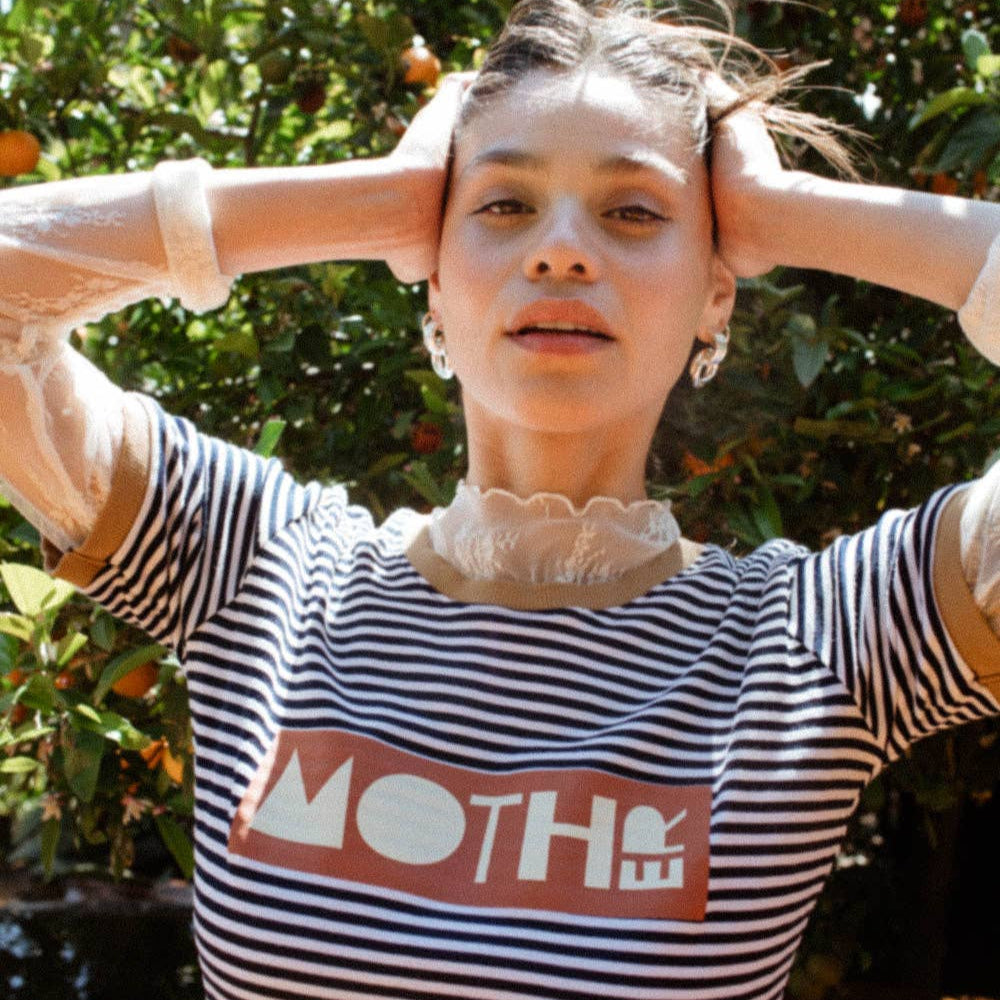 Mother | Fitted Ringer T-Shirt