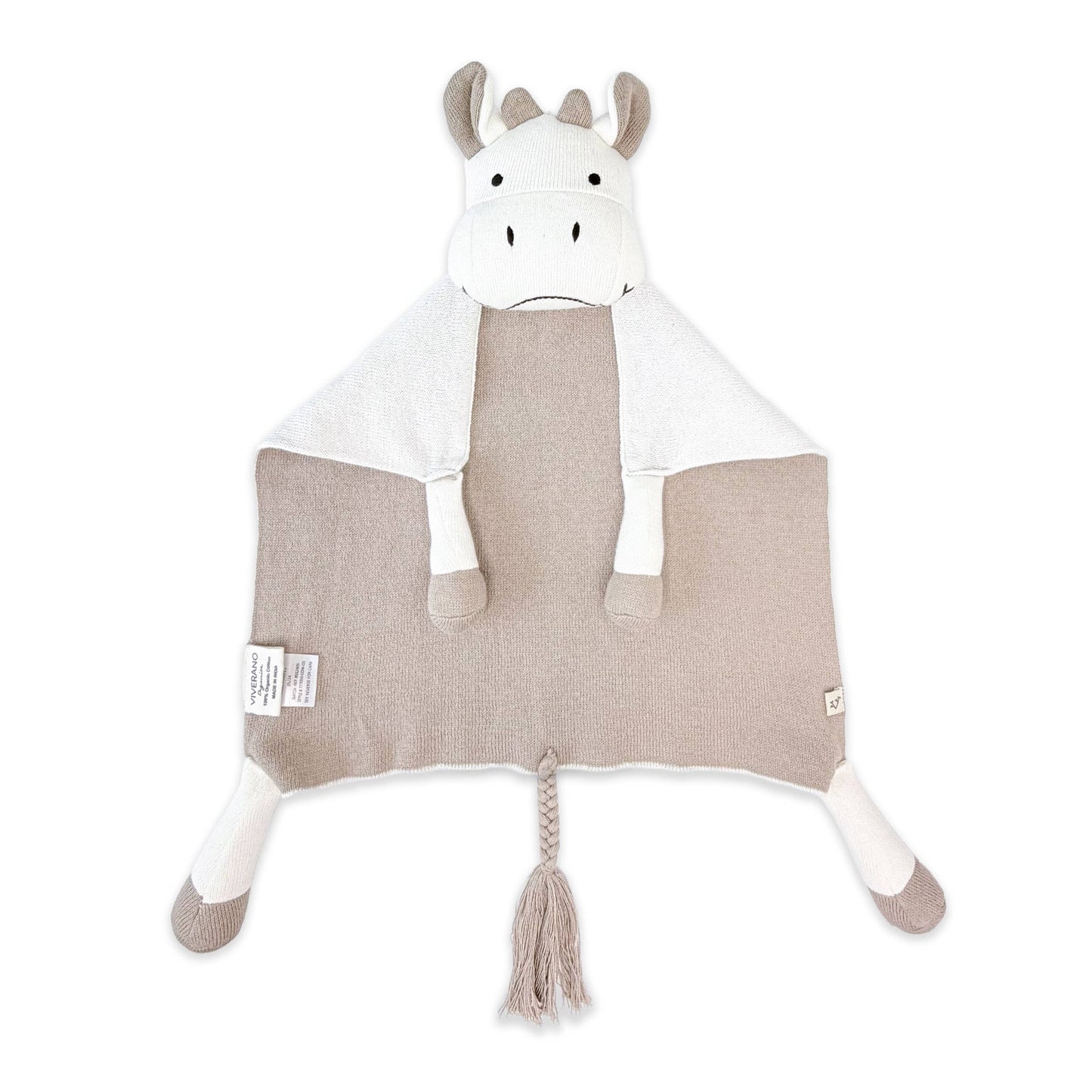 Organic Baby Lovey Security Blanket Cow Cuddle Cloth