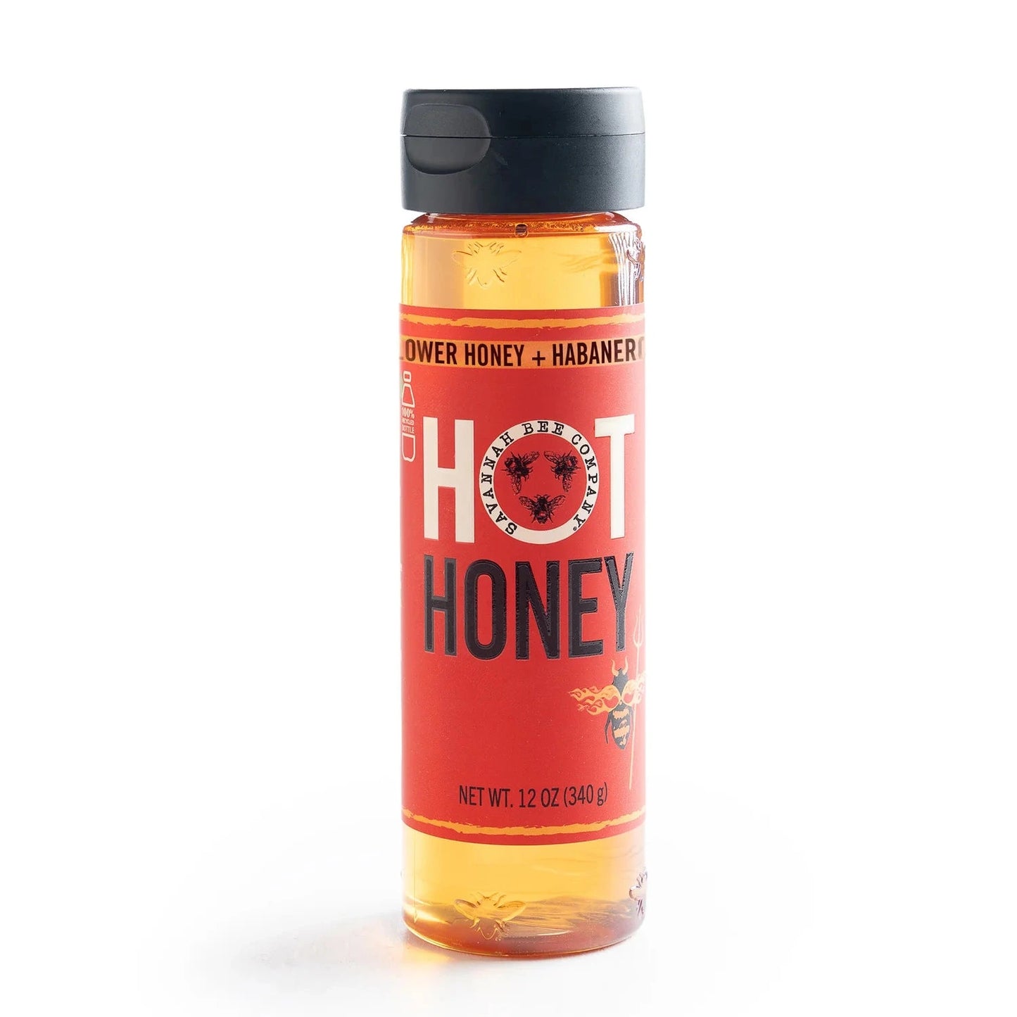 savannah bee company hot honey squeeze bottle