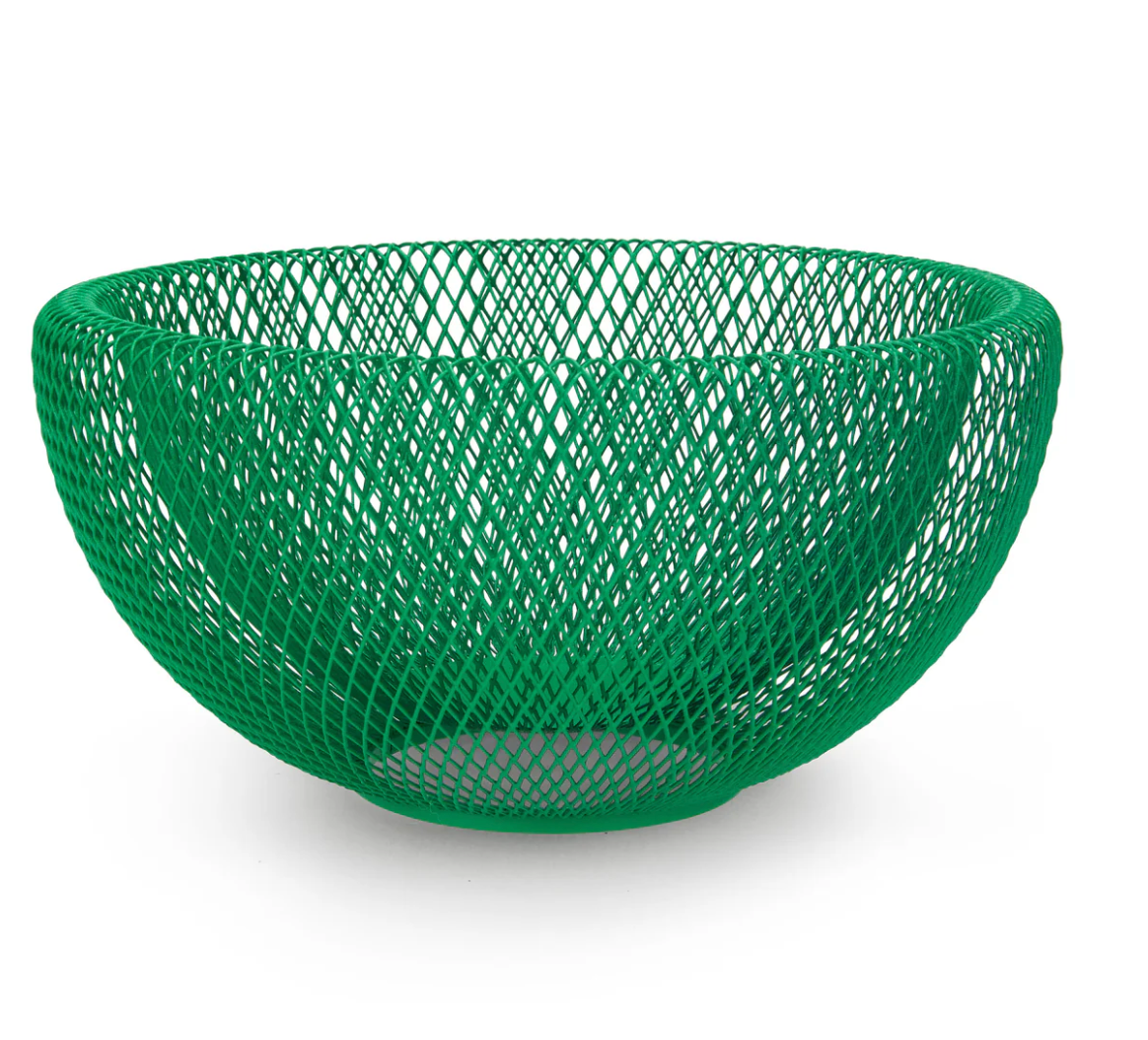 Green Wire Mesh Bowl